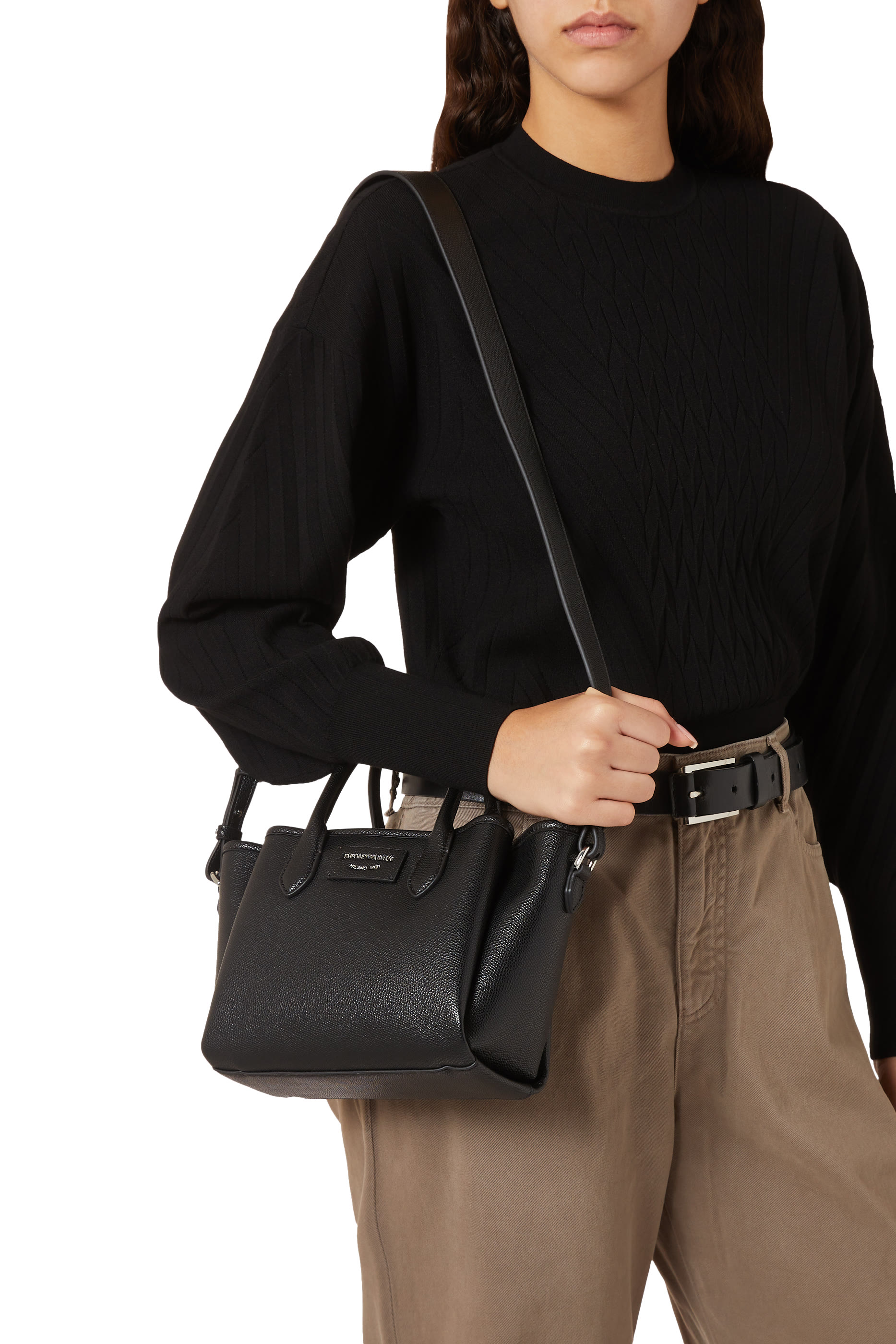 حقيبة يد صغيرة بملمس بارز