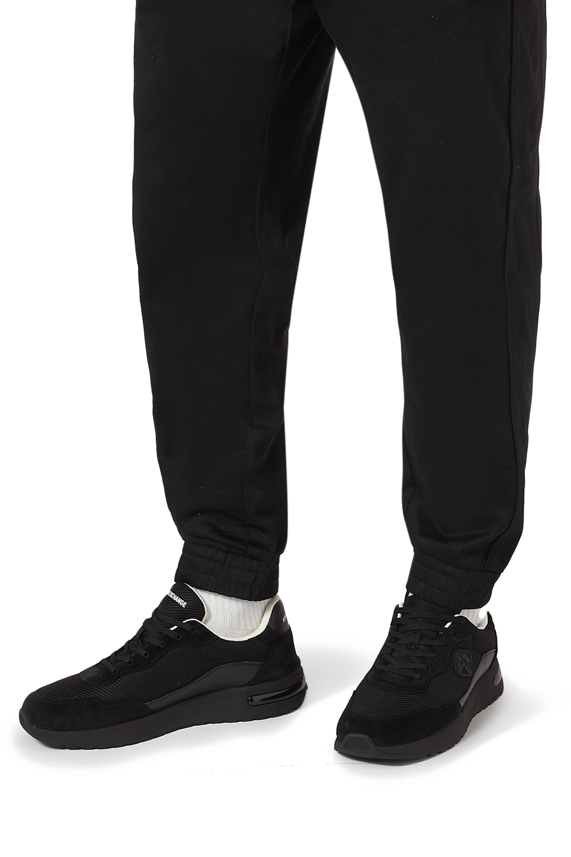 سنيكرز قماش شبكي بشعار الماركة مطاط