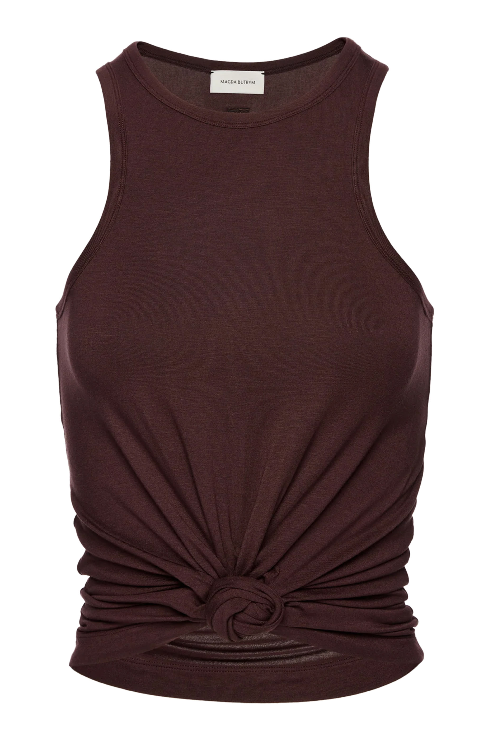 بلوزة بلا أكمام بعقدة