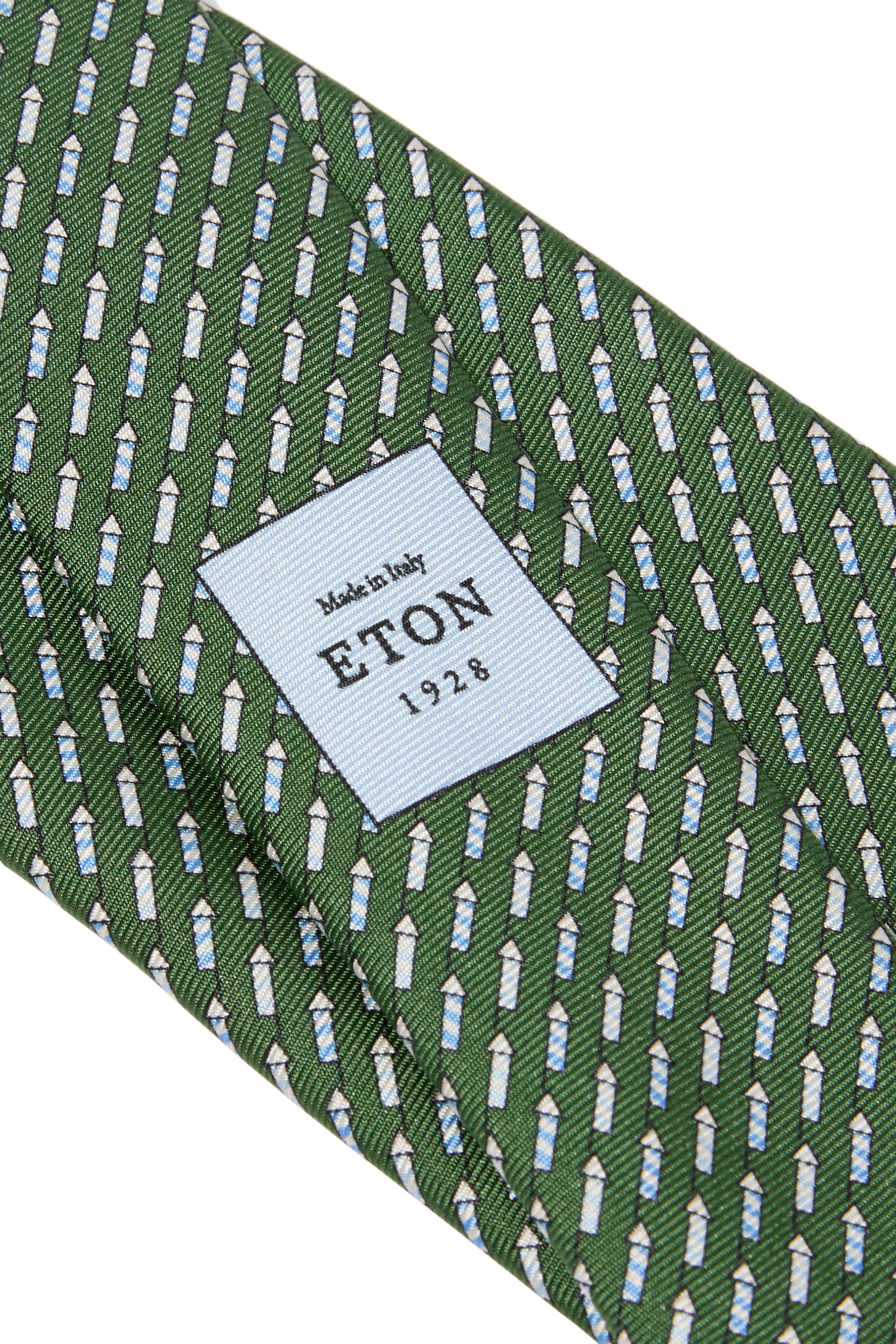 ربطة عنق بنقشة هندسية منسوجة حرير