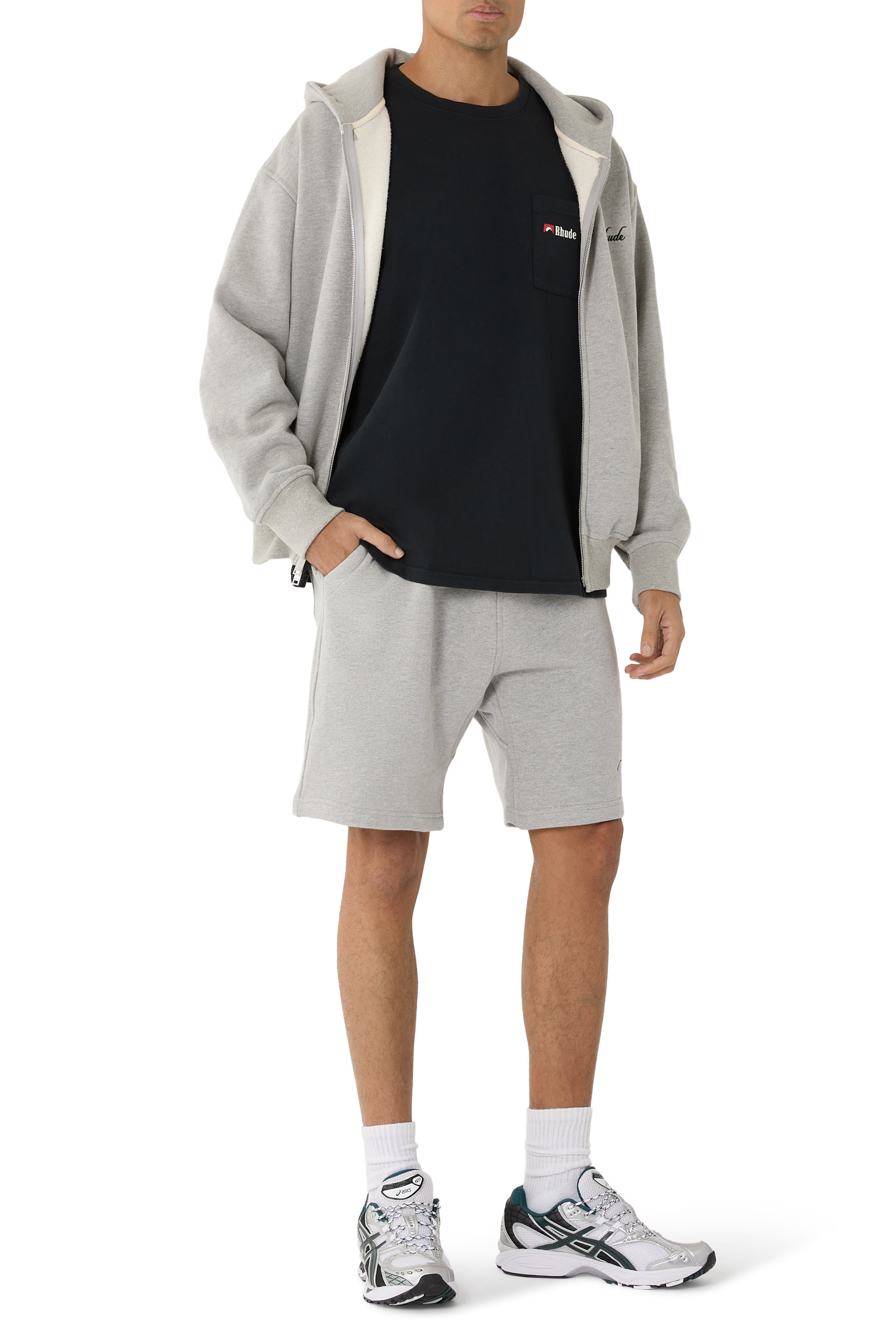 تيشيرت بجيب ونقشة ذئب