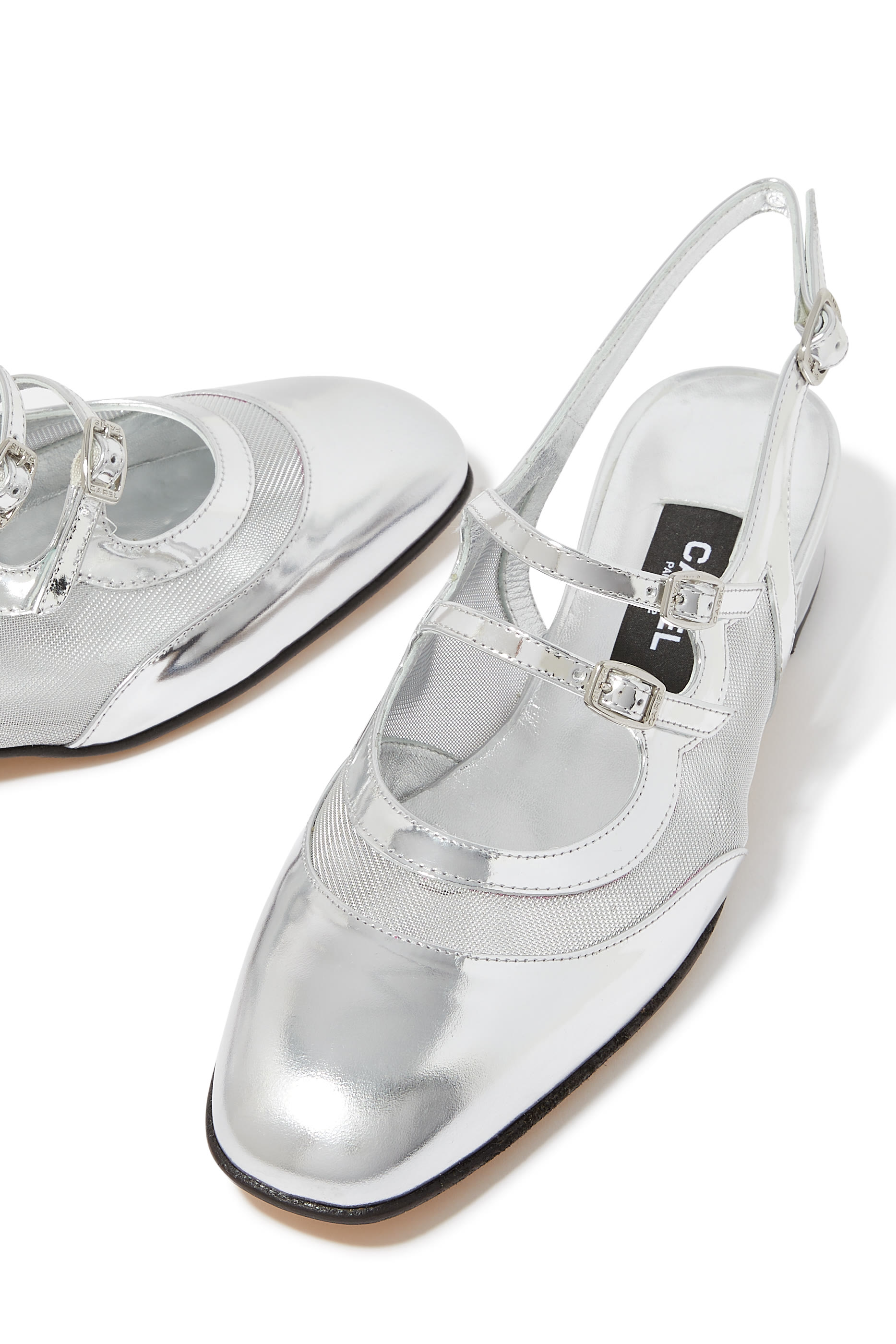 حذاء كلاسيكي بيش 20 بسير خلفي جلد لامع