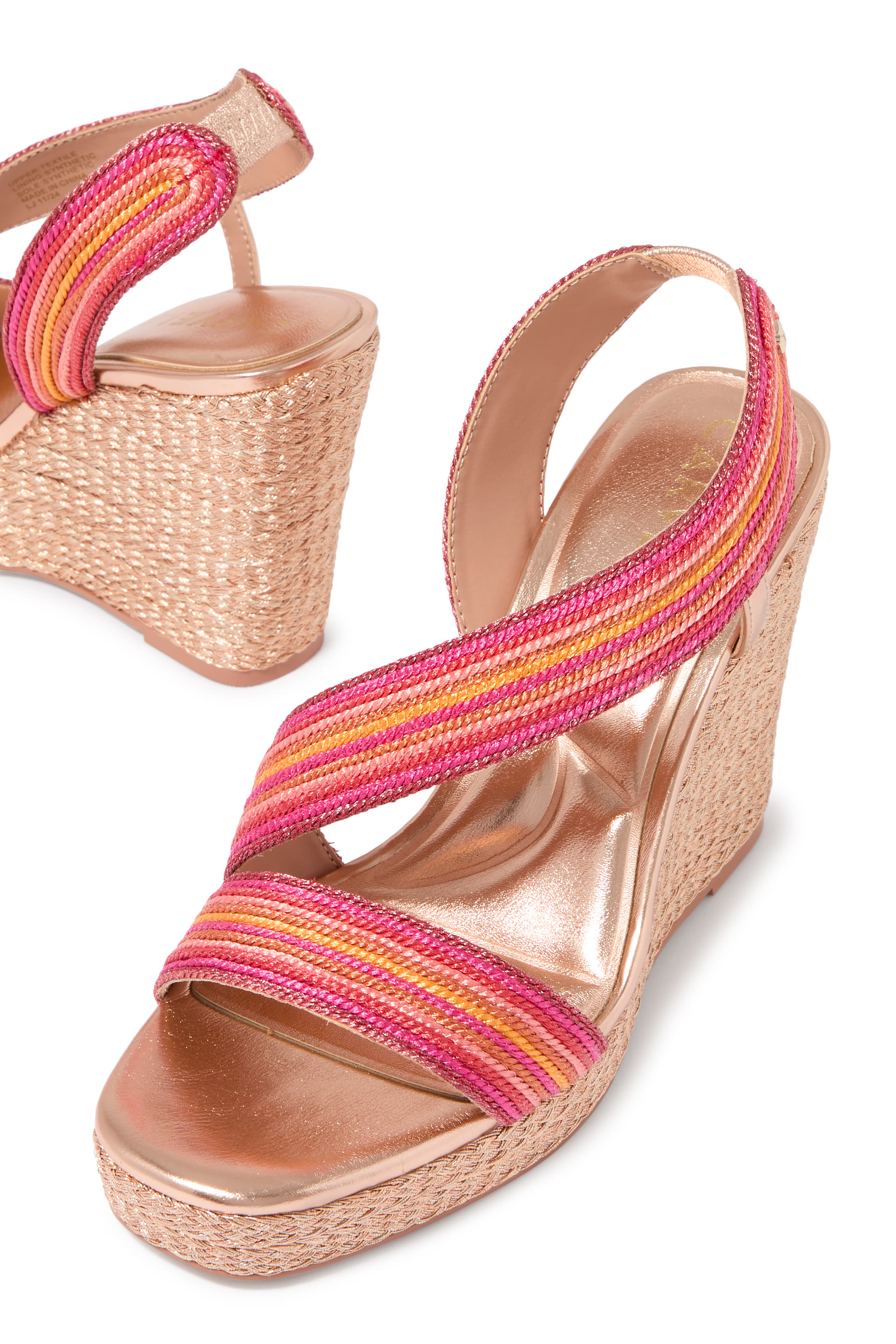 صندل كارفيلا غالا 110 بكعب ويدج مرصع بأحجار لرمضان