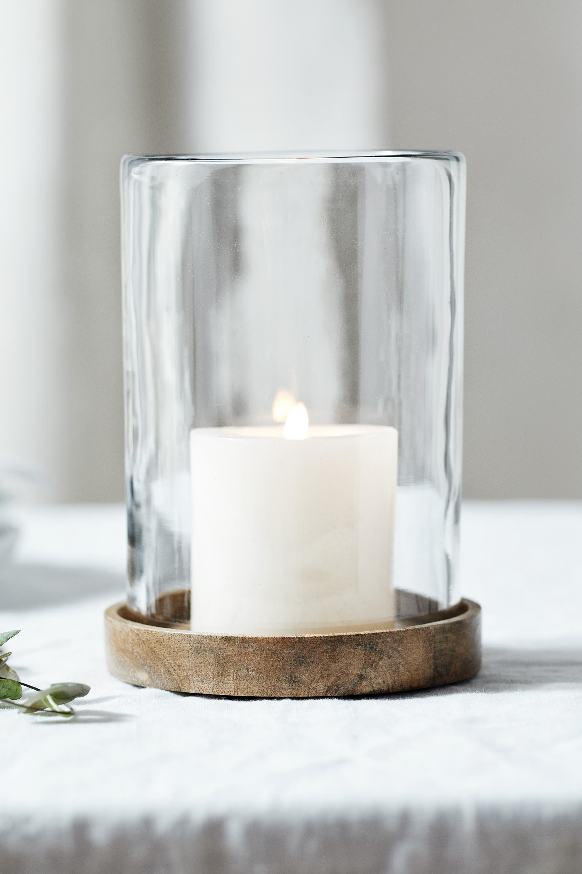 حامل شموع خشب المانجو