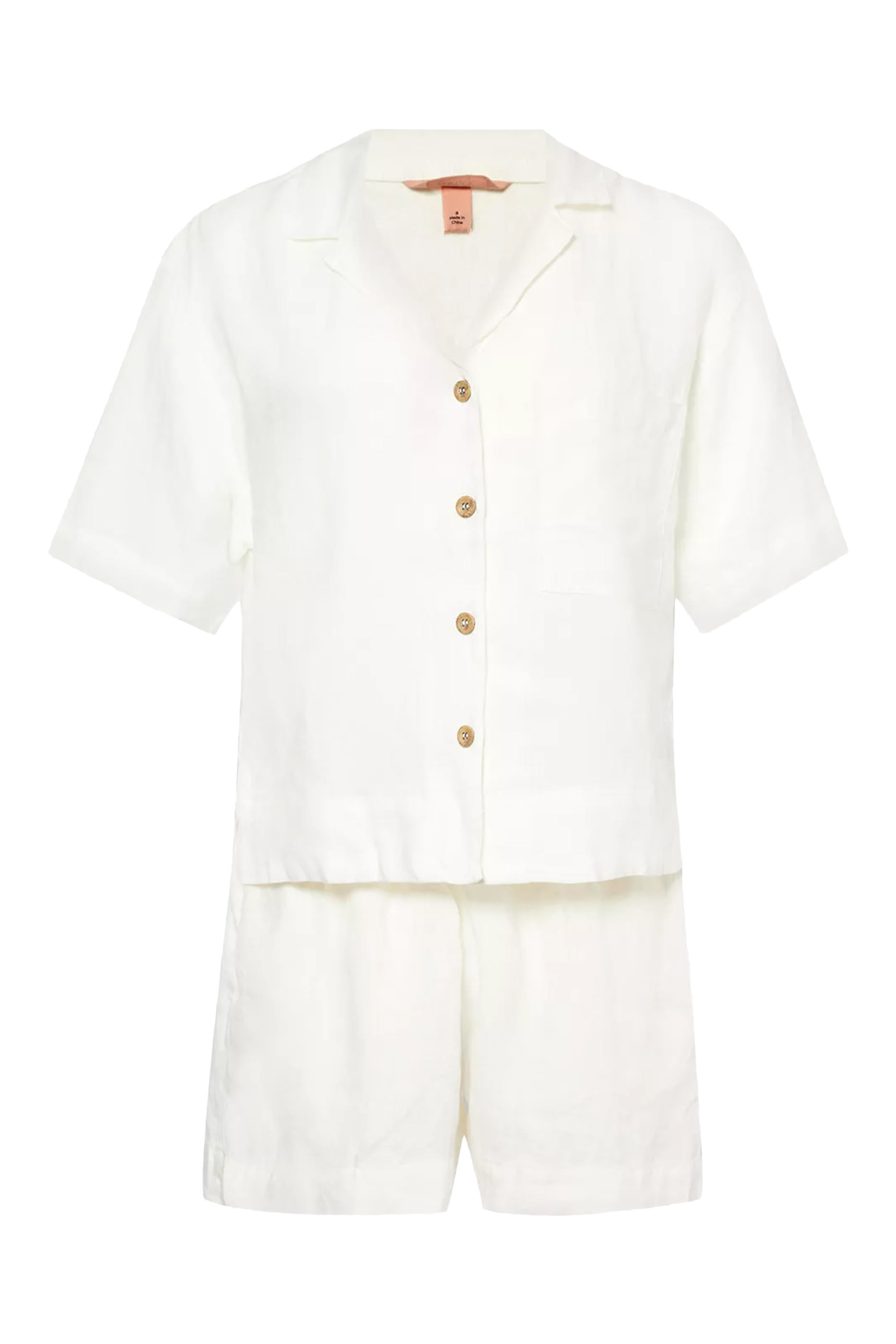 Garment Dyed Linen Short Set