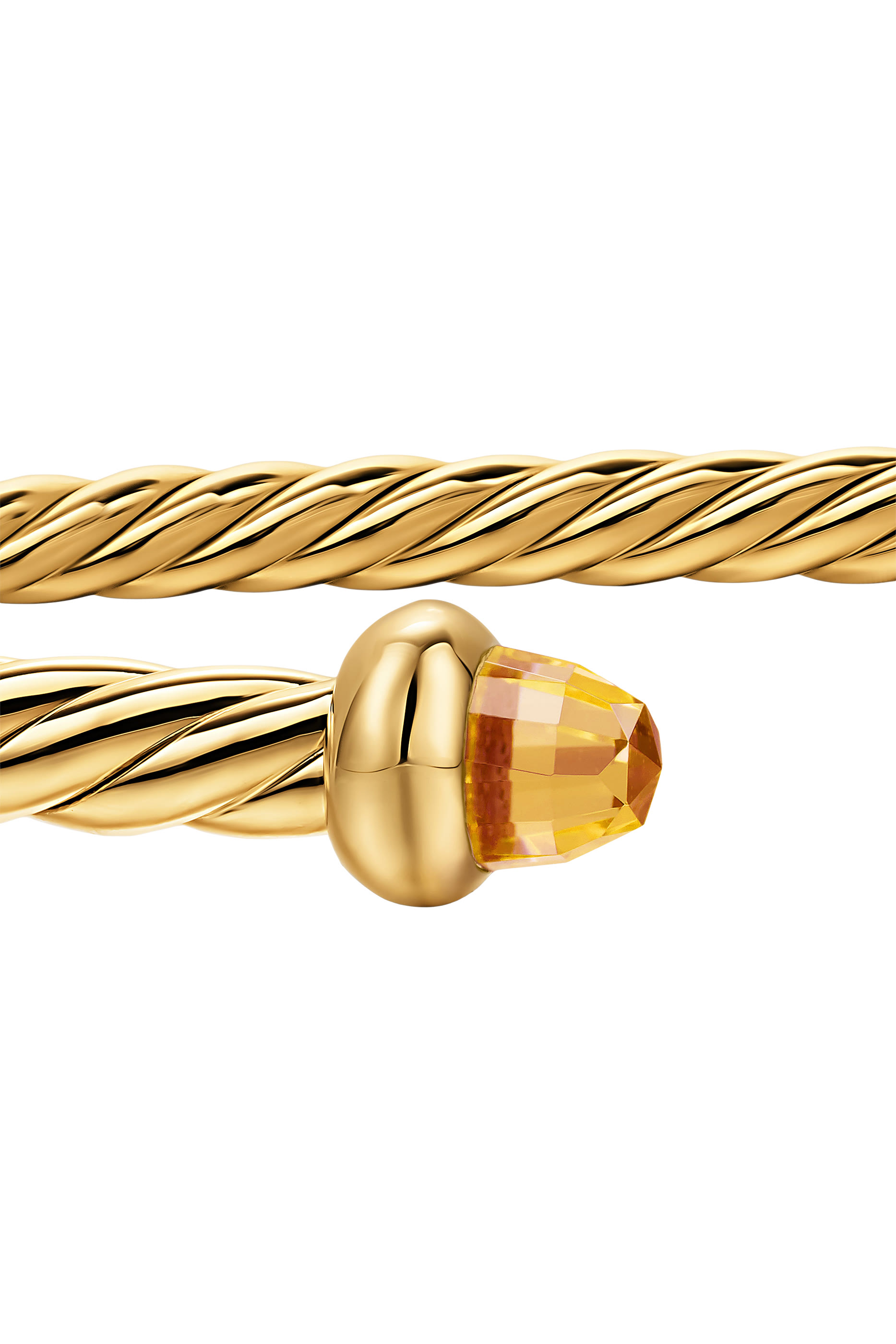 Cablespira&reg; Flex Bracelet, 18k Yellow Gold & Citrine