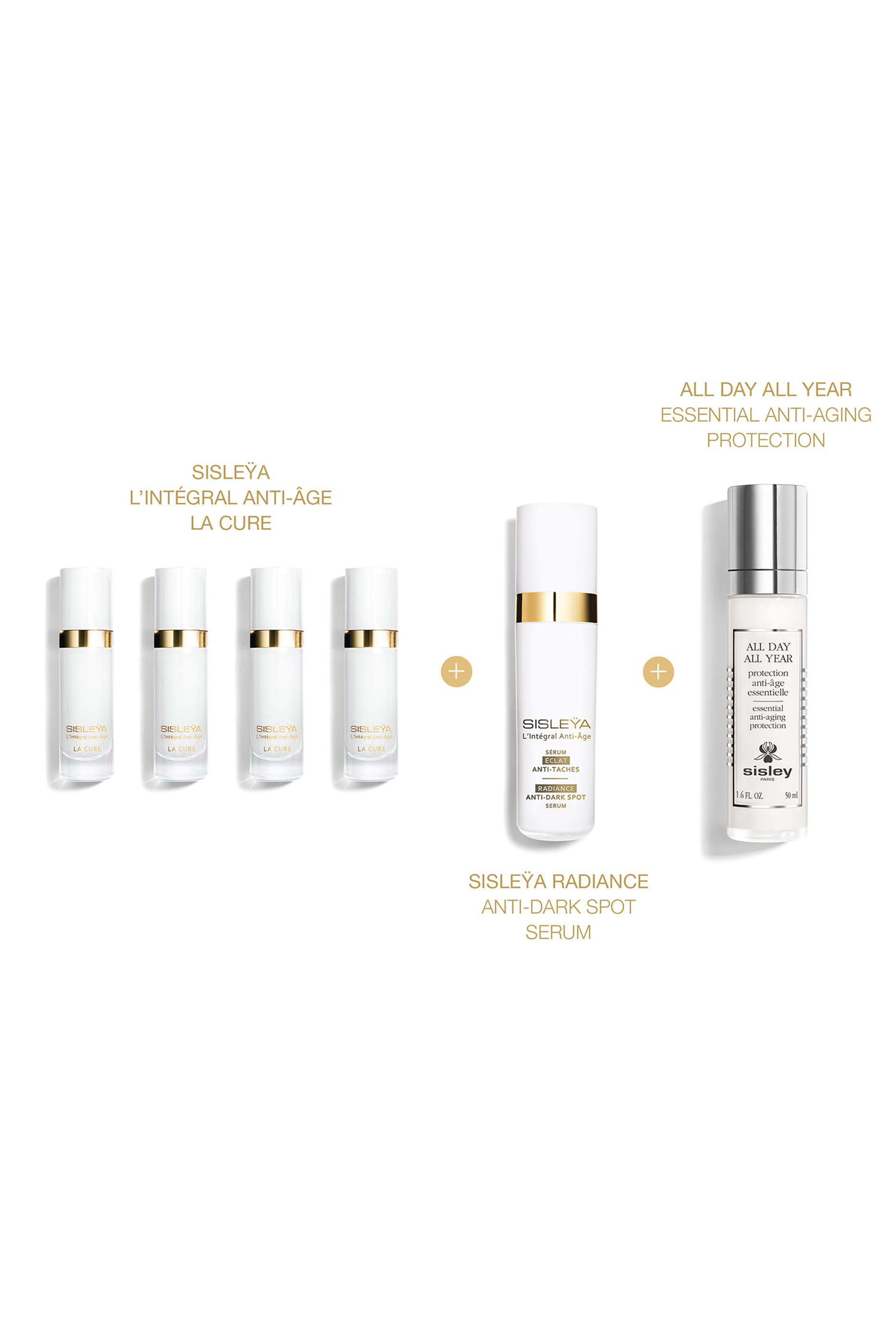 مجموعة سيسليا لو انتجرال لا كيور لمقاومة علامات تقدم السن، 4 × 10 ملل