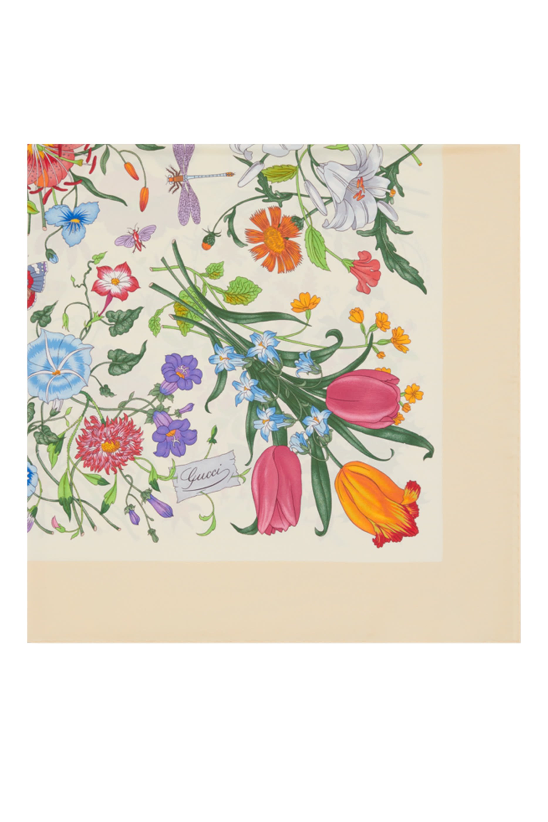 وشاح بتصميم مربع بطبعات جاكار حرير