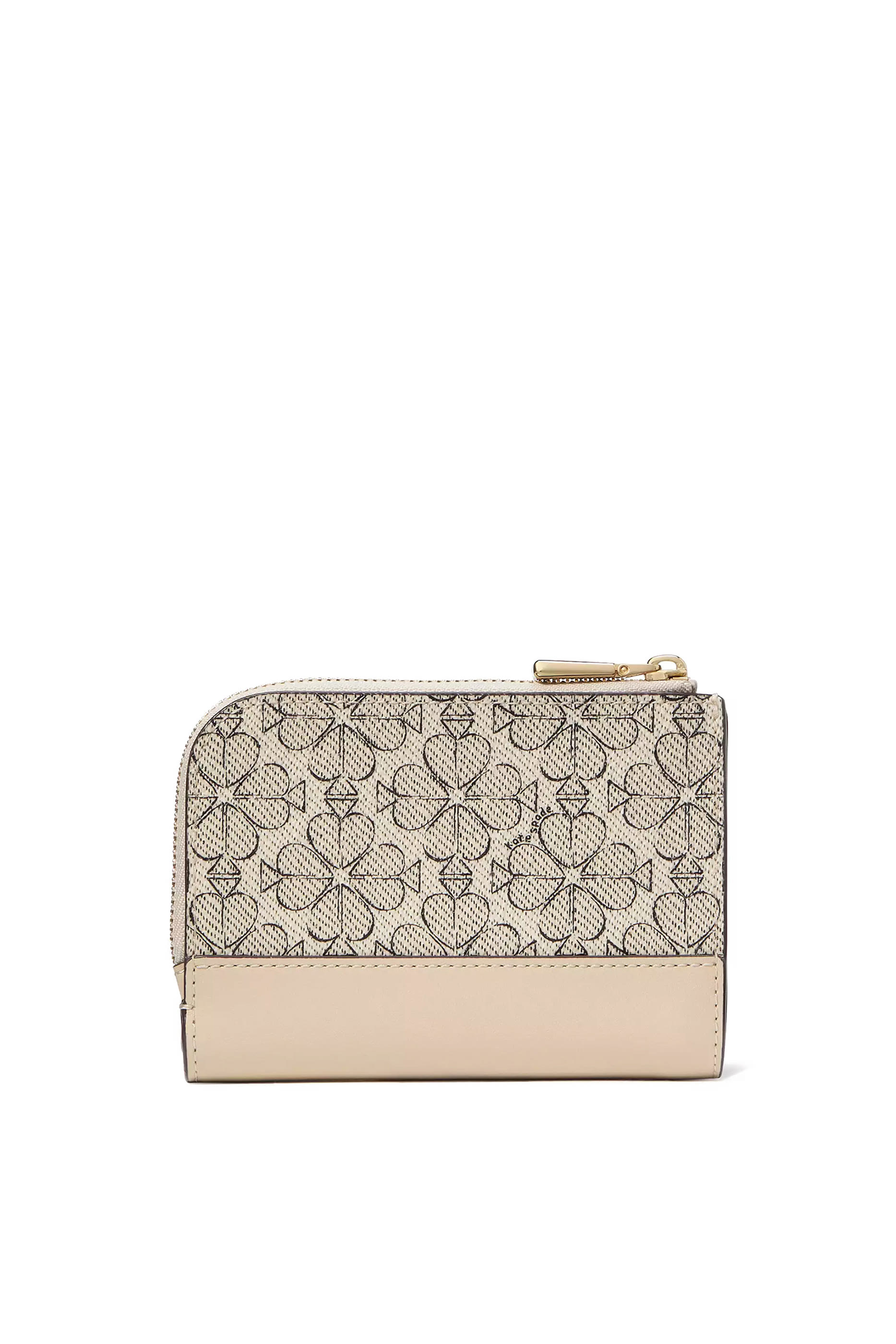 محفظة صغيرة بنقشة زهور وقلوب بستوني