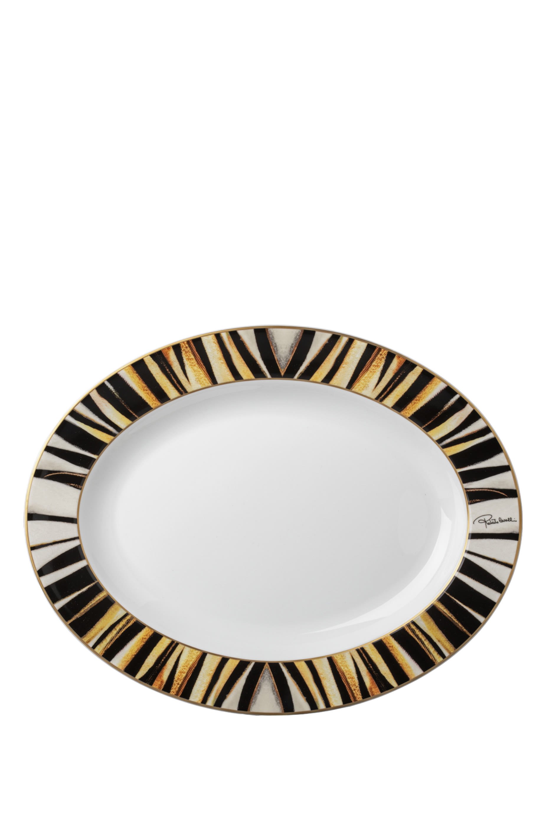 وعاء تقديم بيضاوي راي أوف غولد