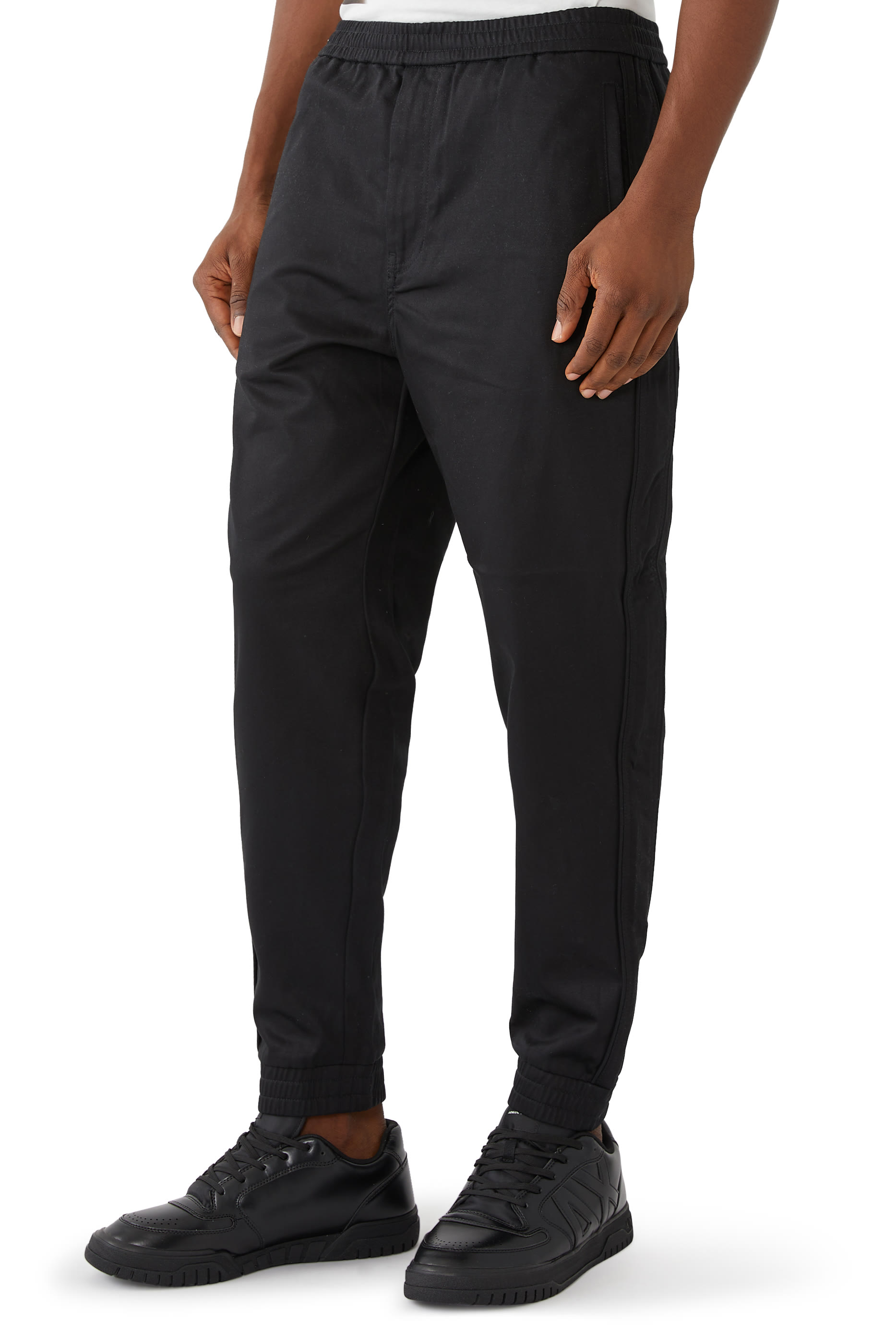 بنطال رياضي بلاك ايديشن- مع  خصر مطاطي قماش ساتان