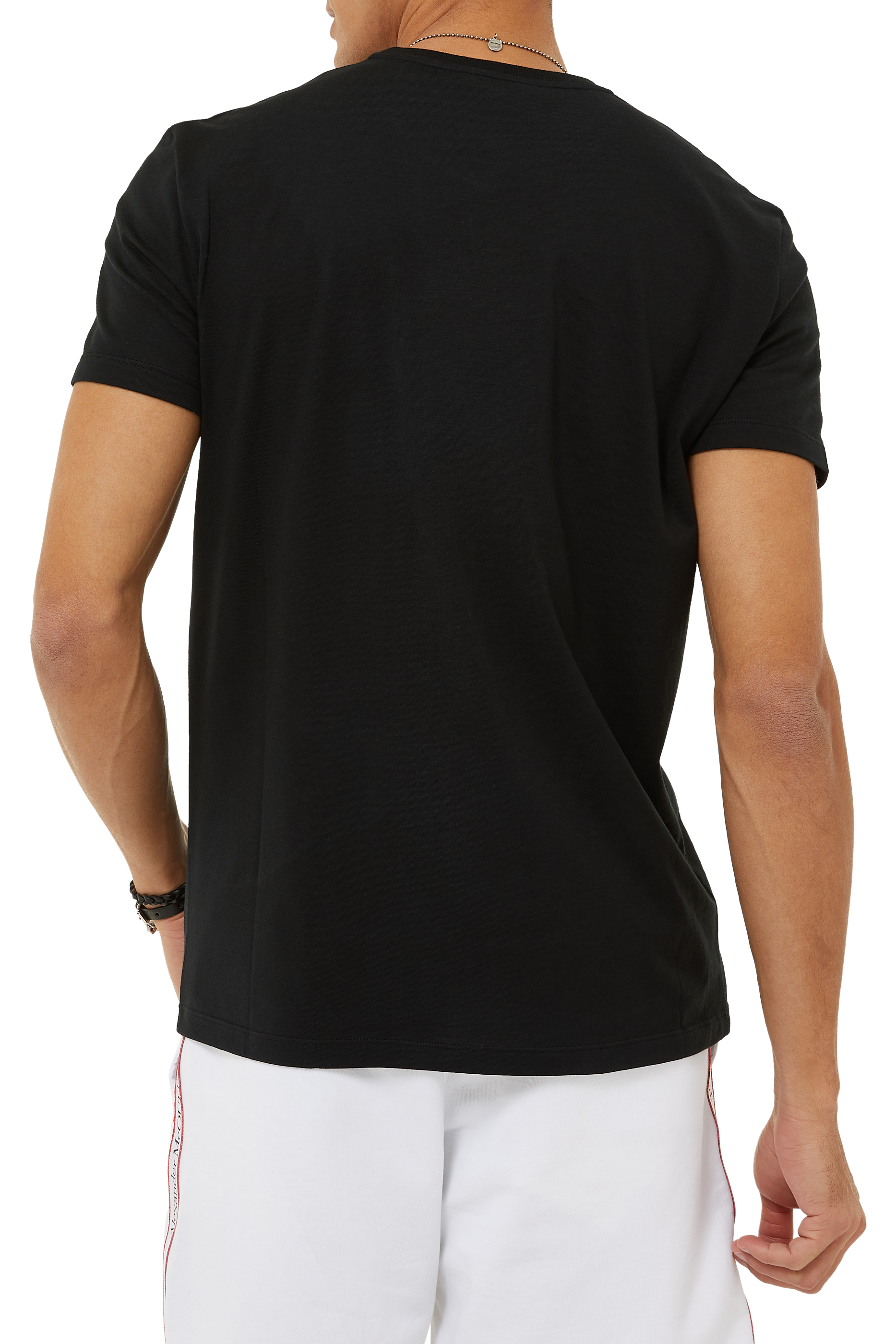 تي شيرت بطبعة مخطط جمجمة