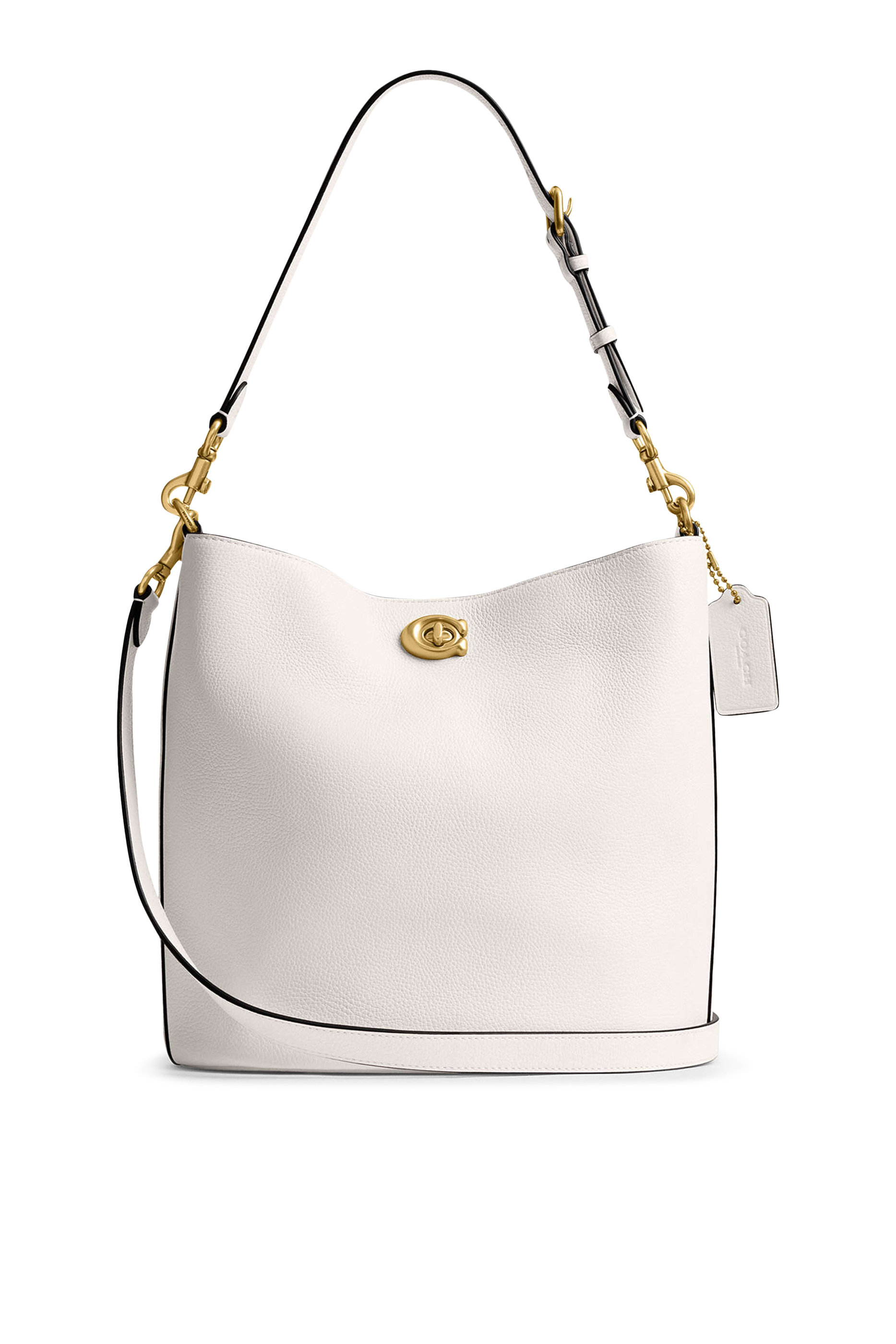 حقيبة باكيت ويلو جلد لامع