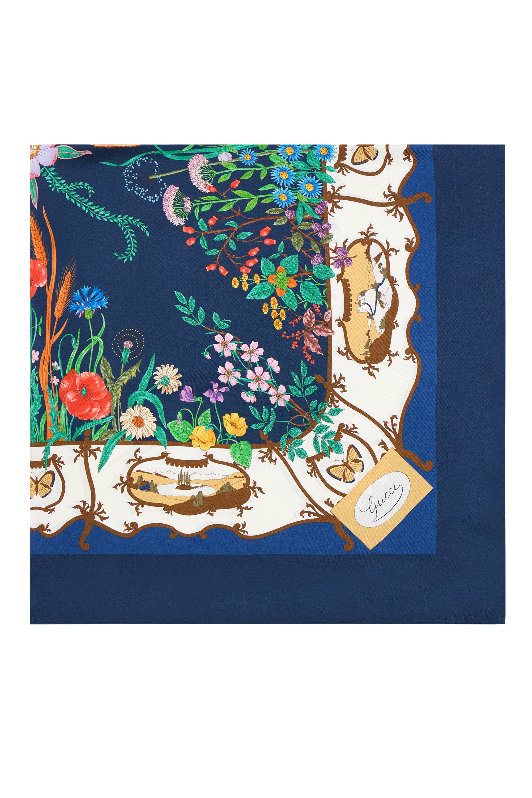 Printed Silk Twill Carré 