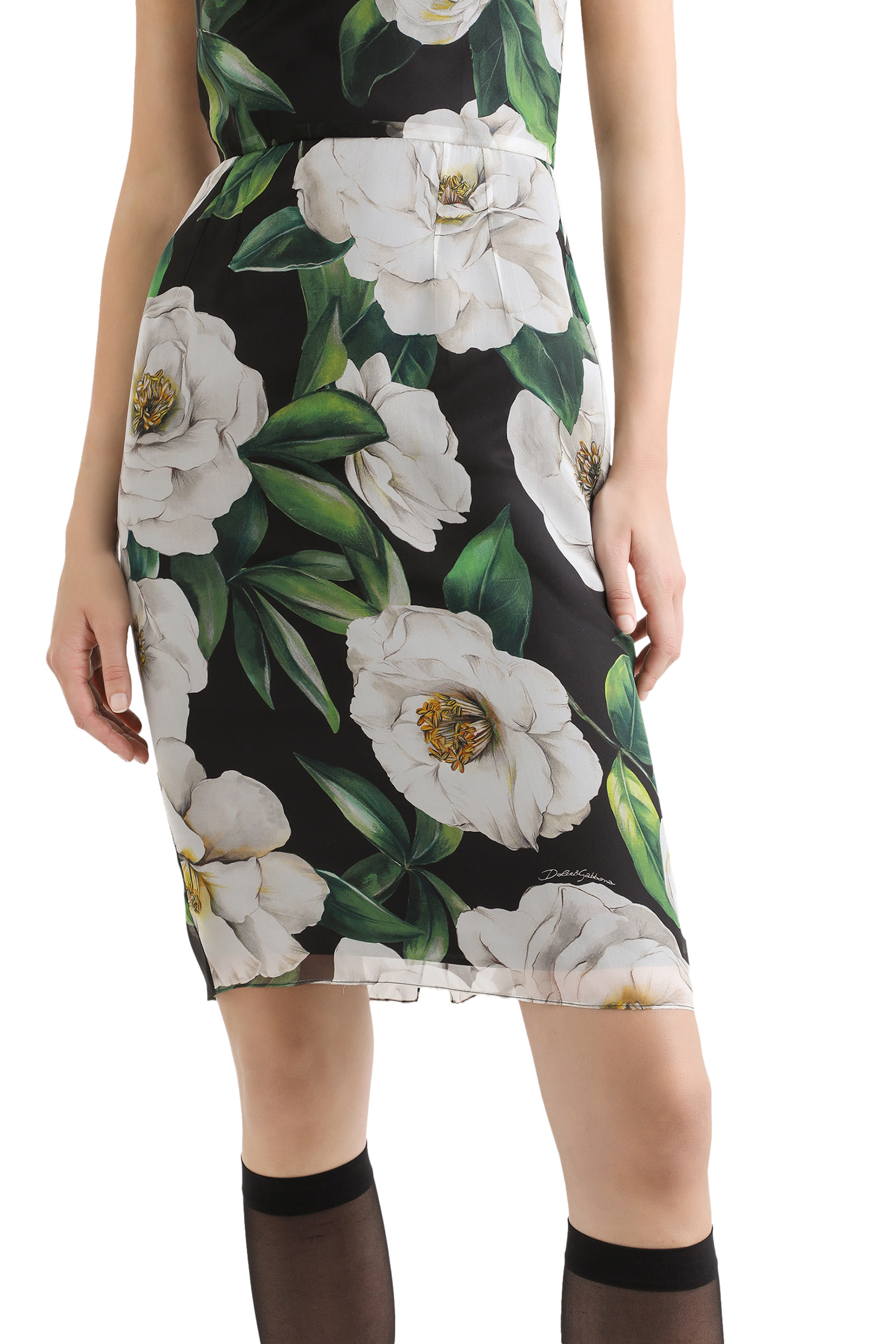 فستان بطبعات غاردينيا