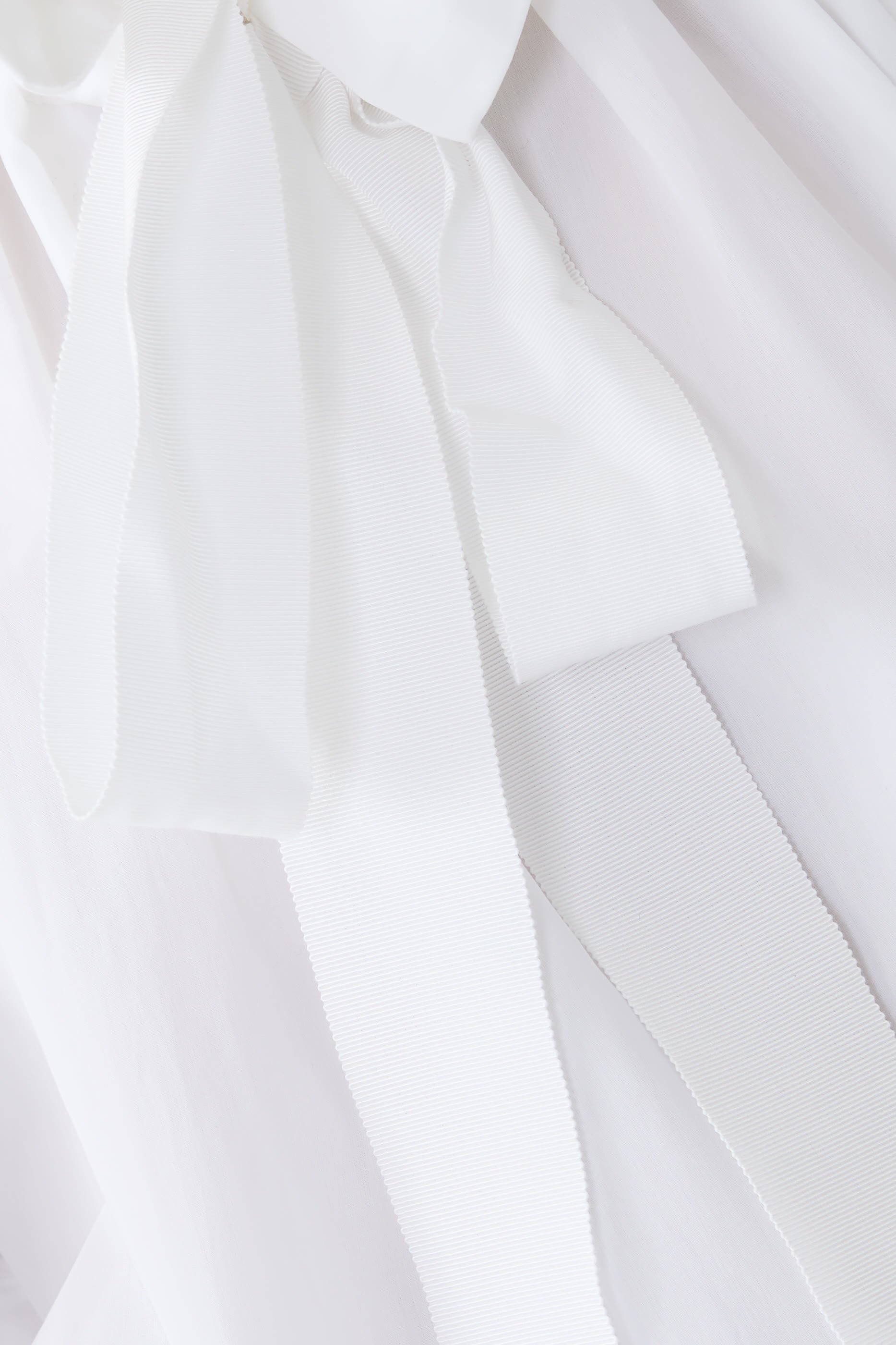 بلوزة بأكمام منفوخة بوبلين