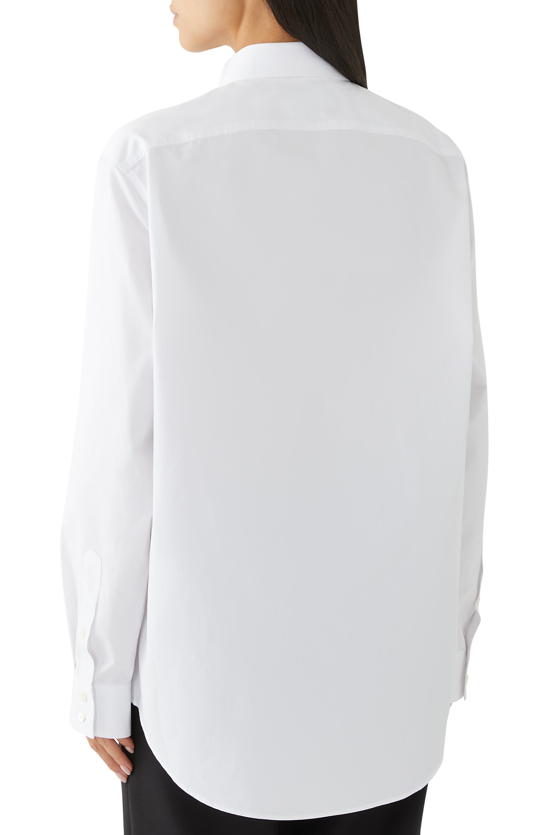 قميص بنقشة قطن بوبلين