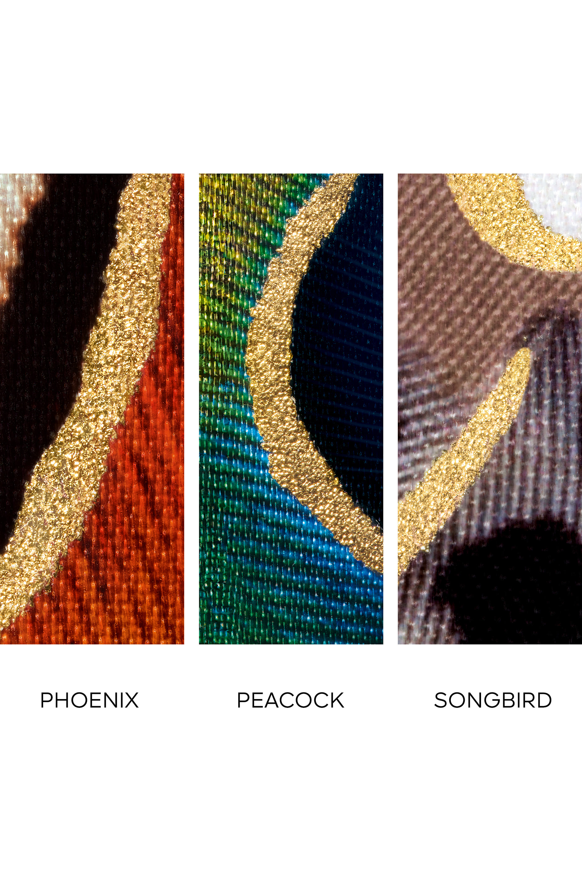 عبوة أحمر شفاه روج جي بنقشة ريش طائر العنقاء