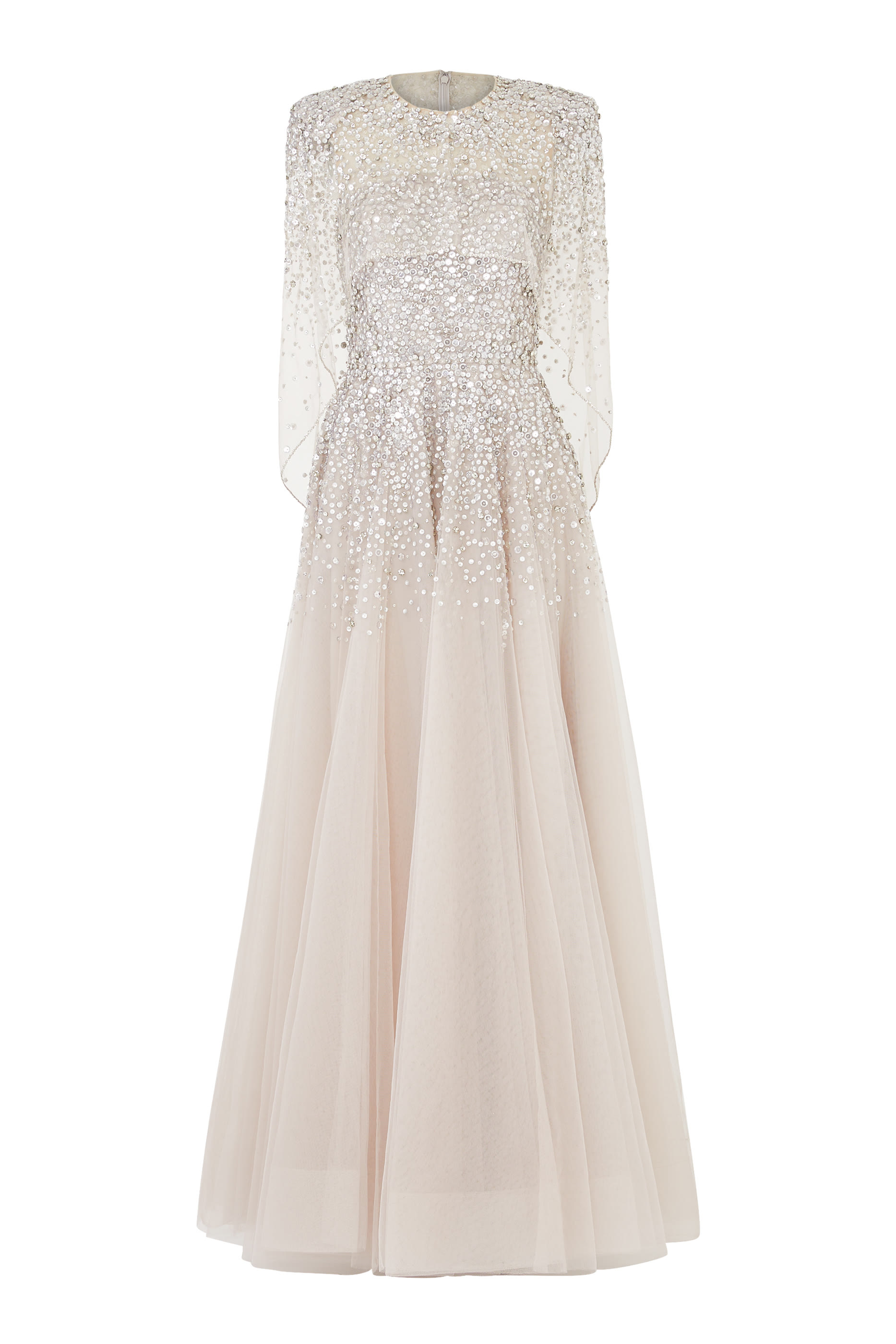 فستان سهرة أوشا بكاب وترتر