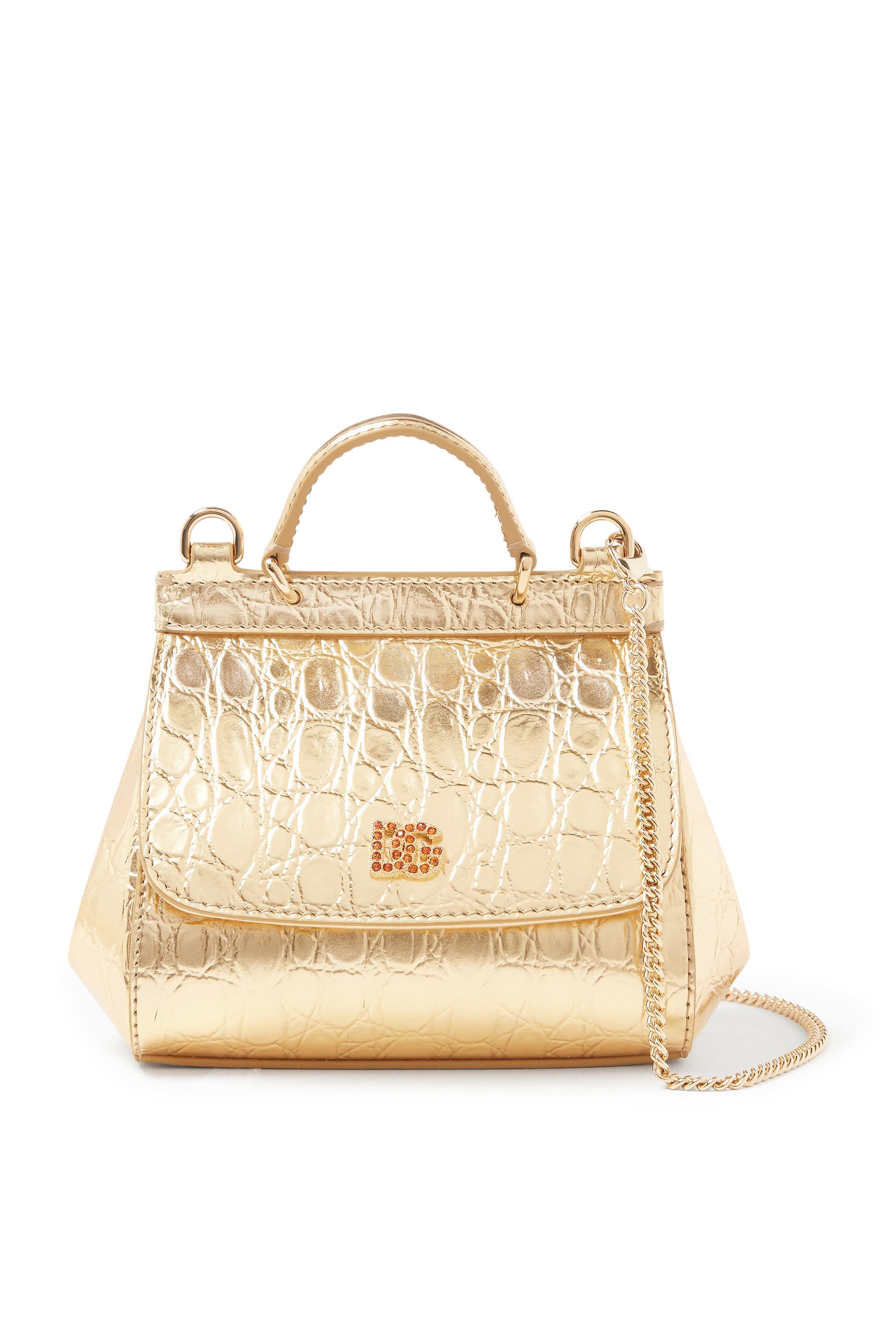 حقيبة كروس سيسيلي بطبعة جلد تمساح للأطفال