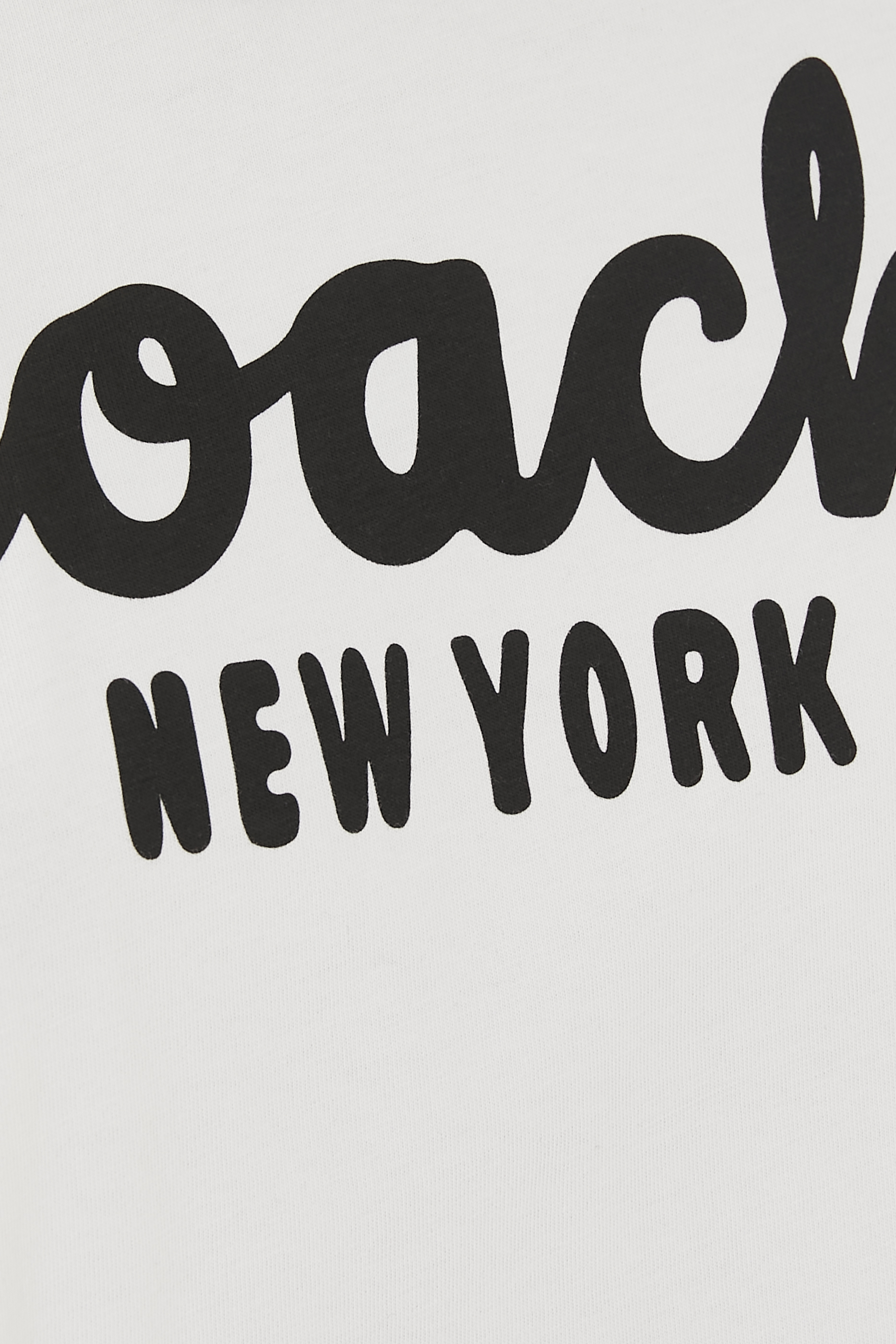 تيشيرت قصير بنقشة شعار الماركة بخط يدوي