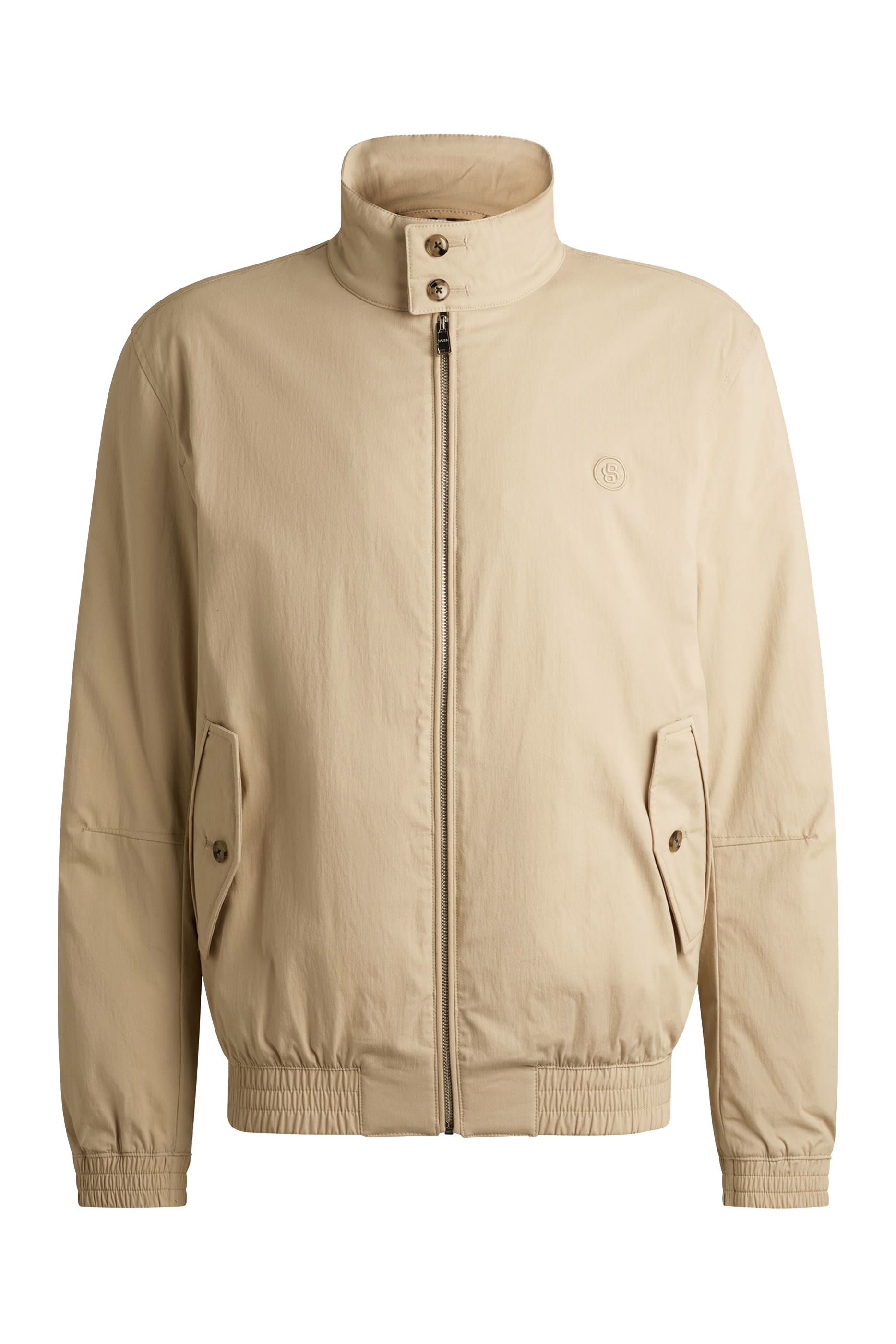 جاكيت مزين بحروف شعار الماركة مزيج قطن