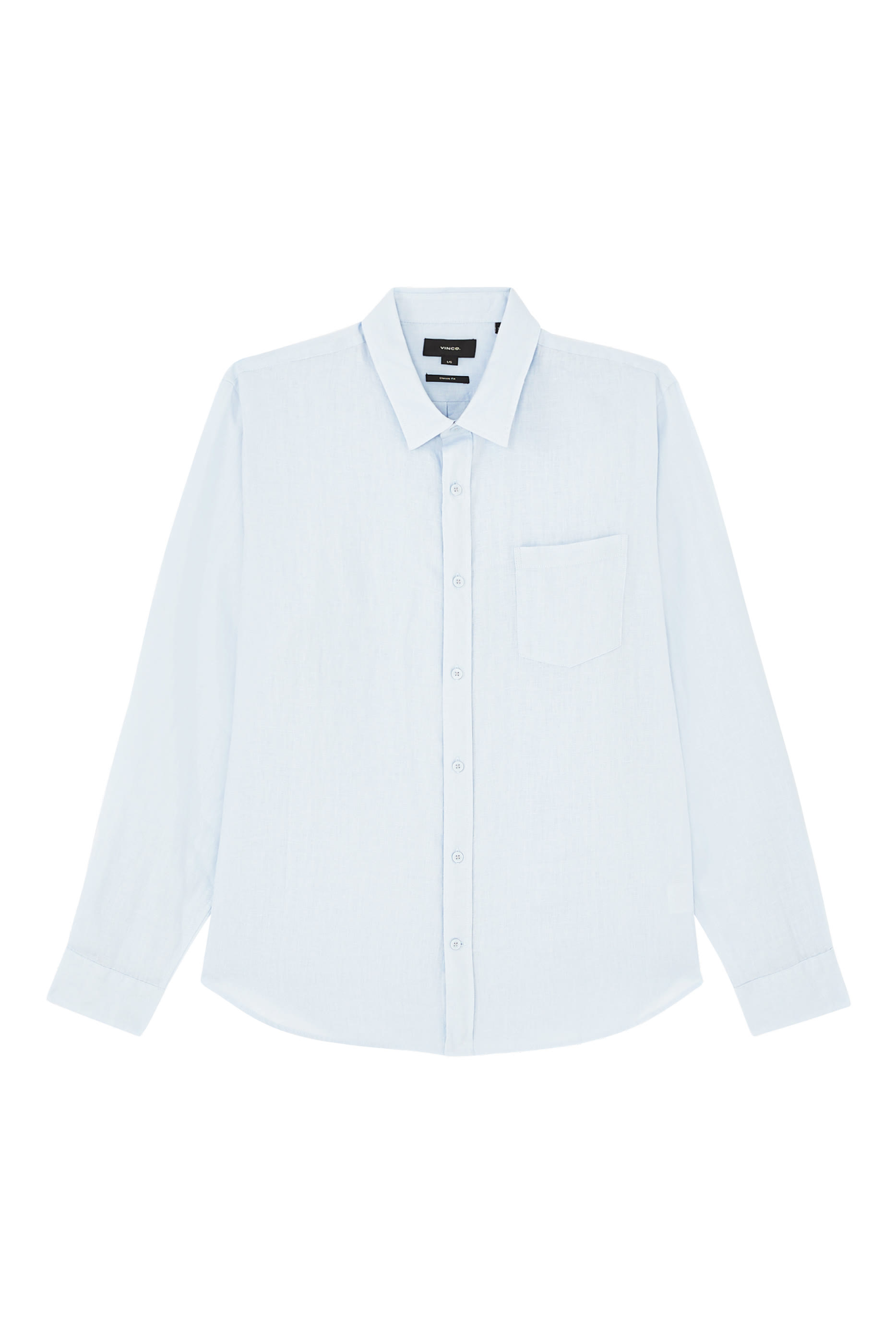 قميص بأكمام طويلة كتان