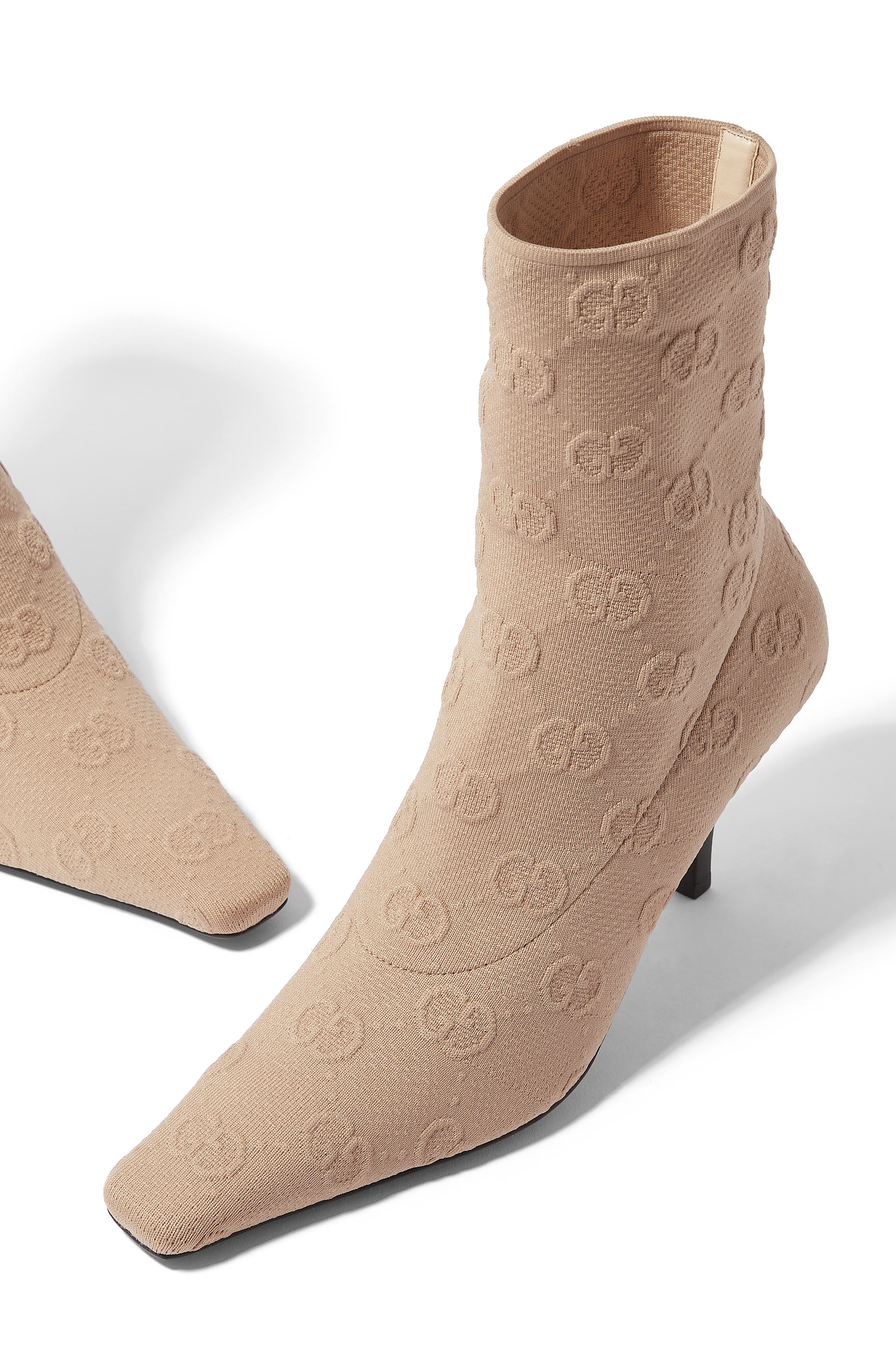 بوت منسوج بطول الكاحل 75 بحرفي شعار الماركة