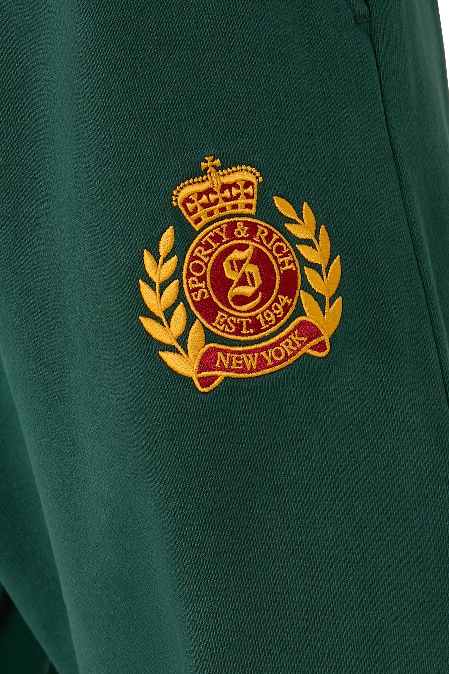 بنطال رياضي واسع مطرز بشعار نيويورك