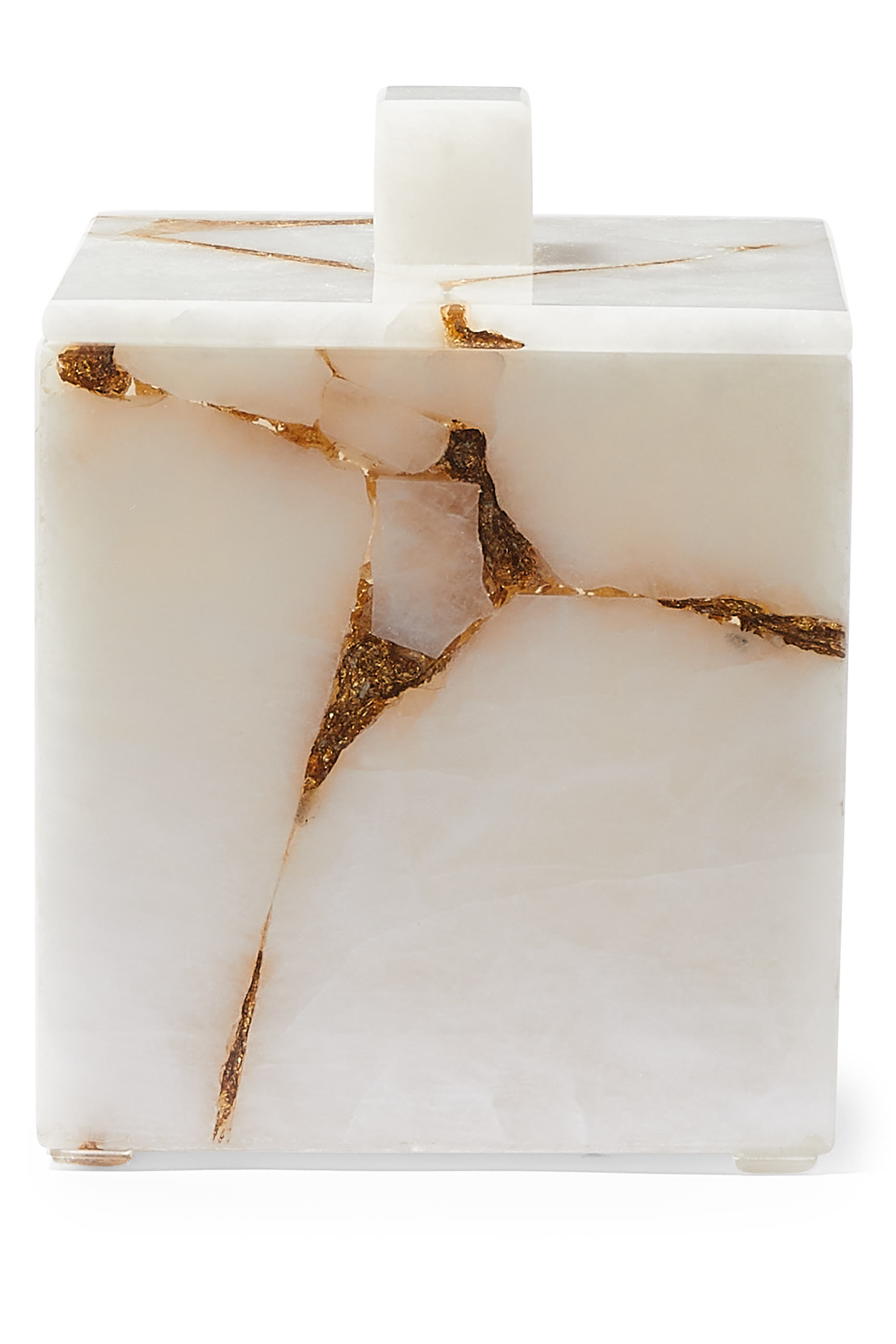 وعاء تاج كوارتز أبيض