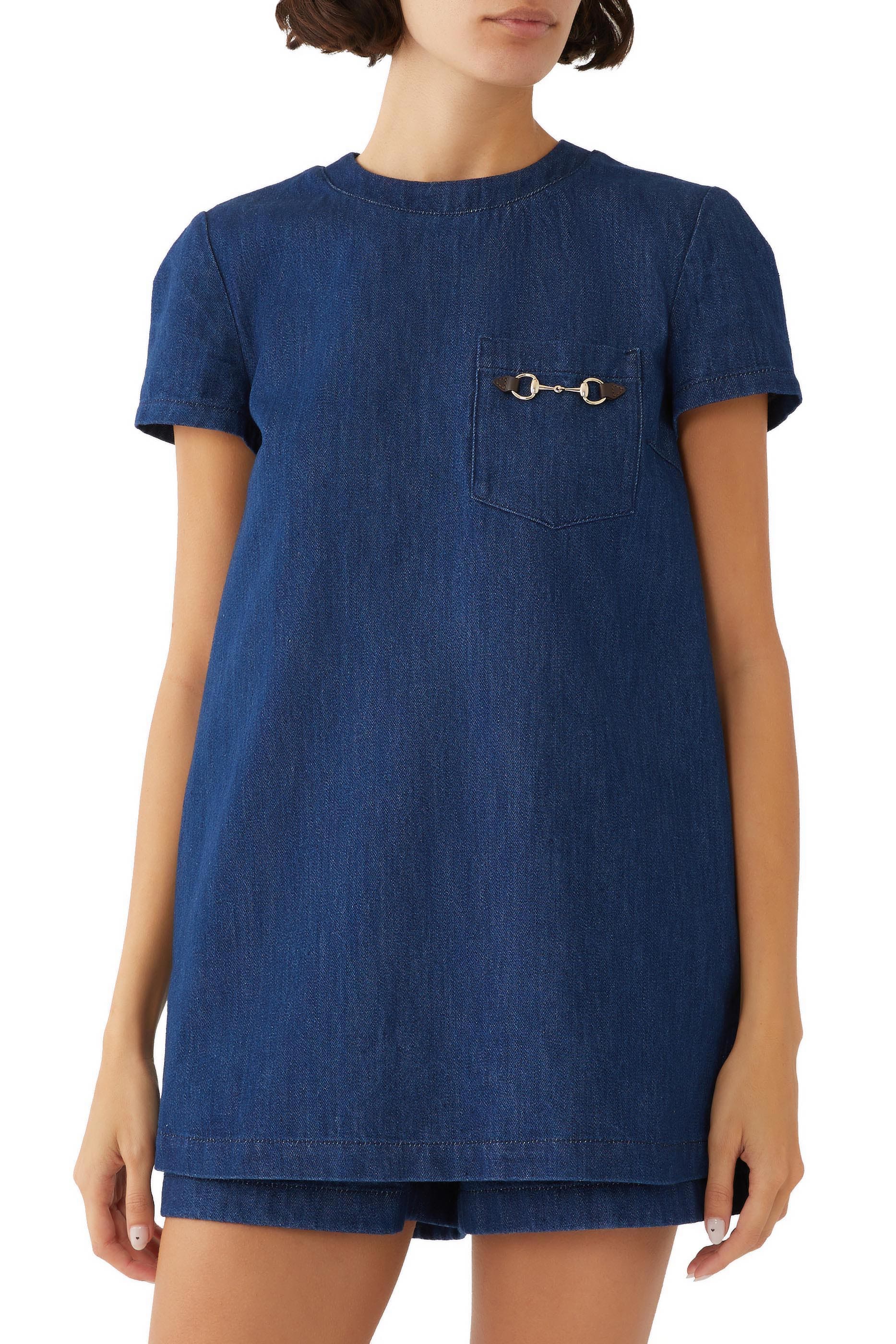 فستان قصير دنيم