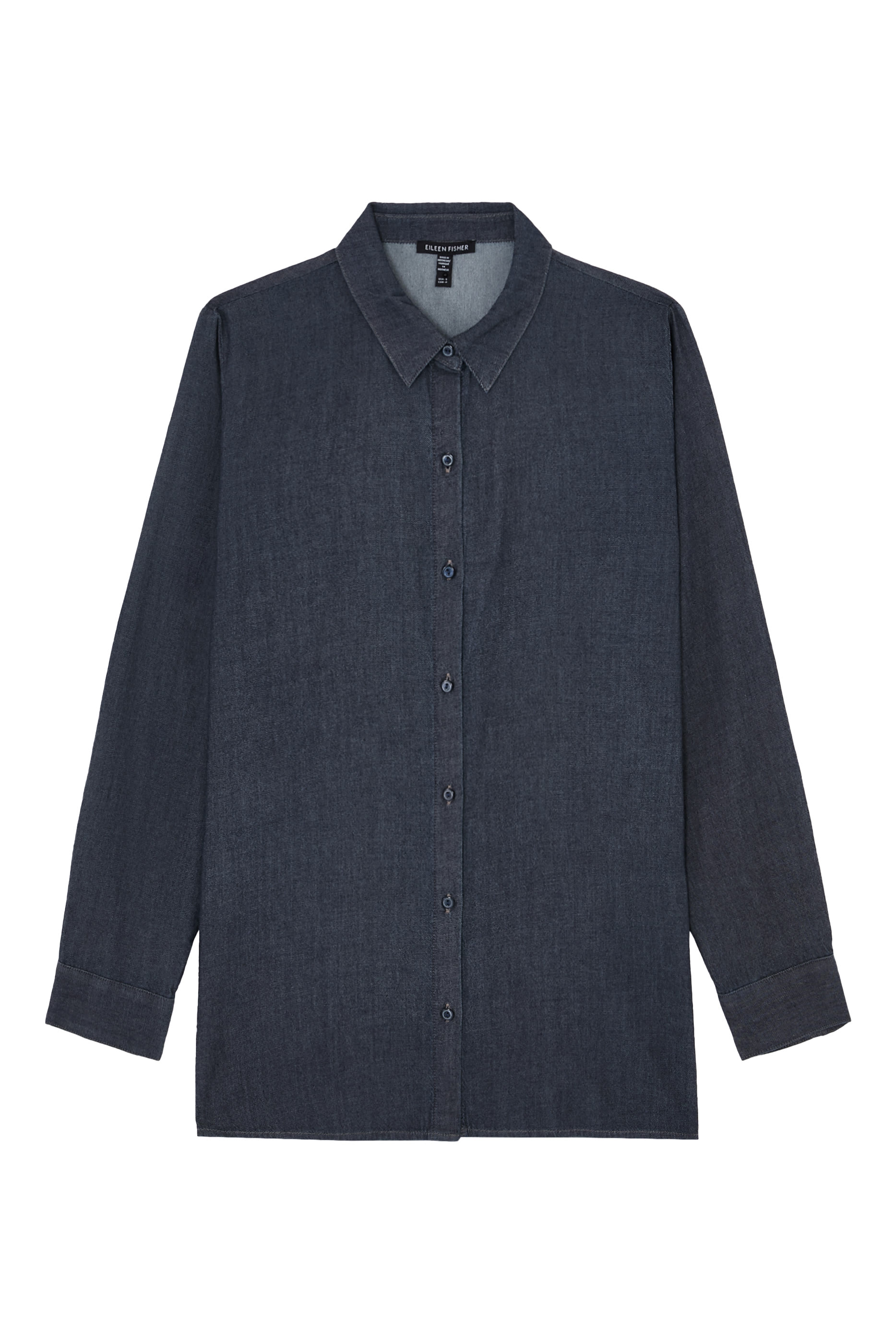 Airy Organic Cotton Twill Classic Collar Shirt 