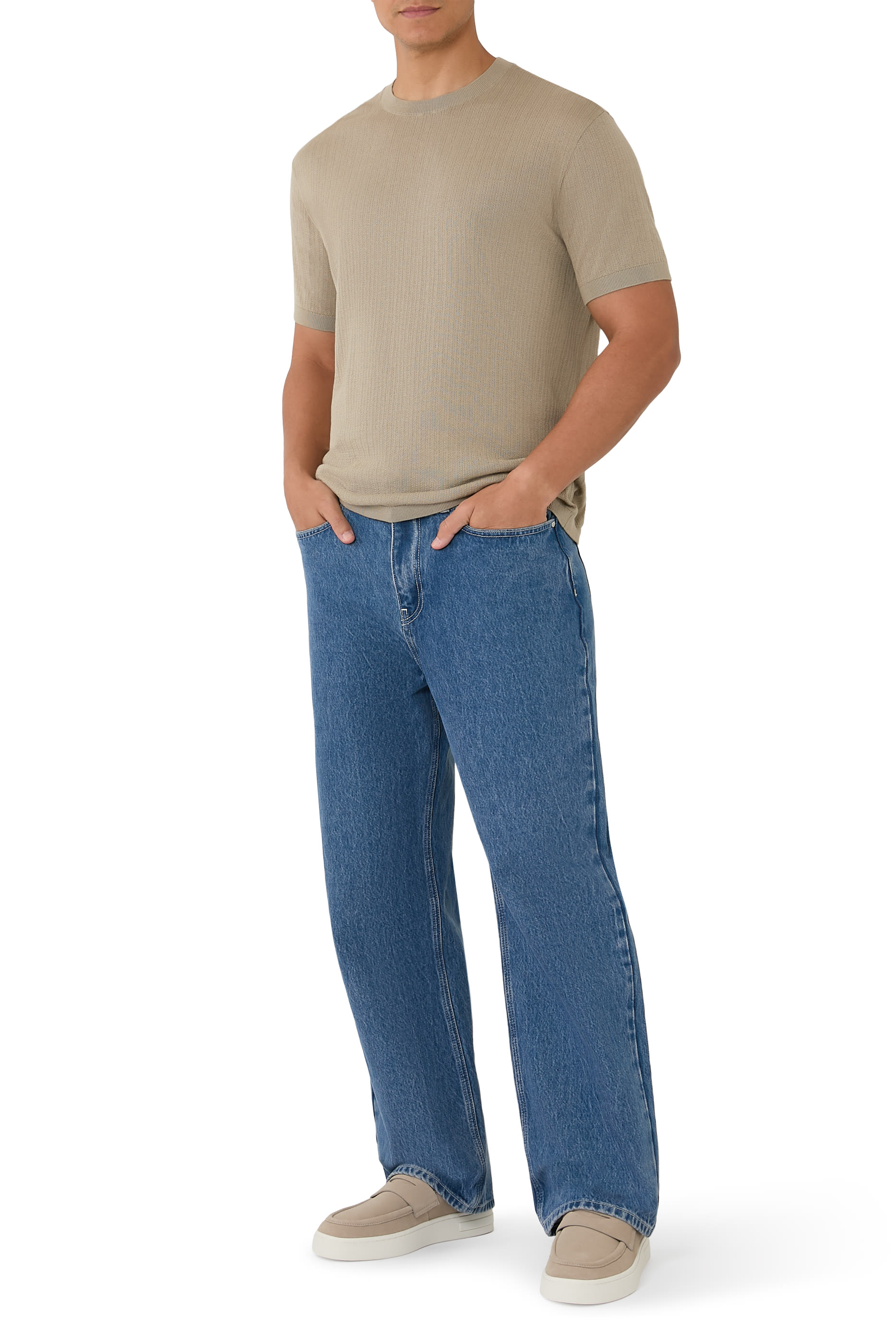 تيشيرت قطن مضلع