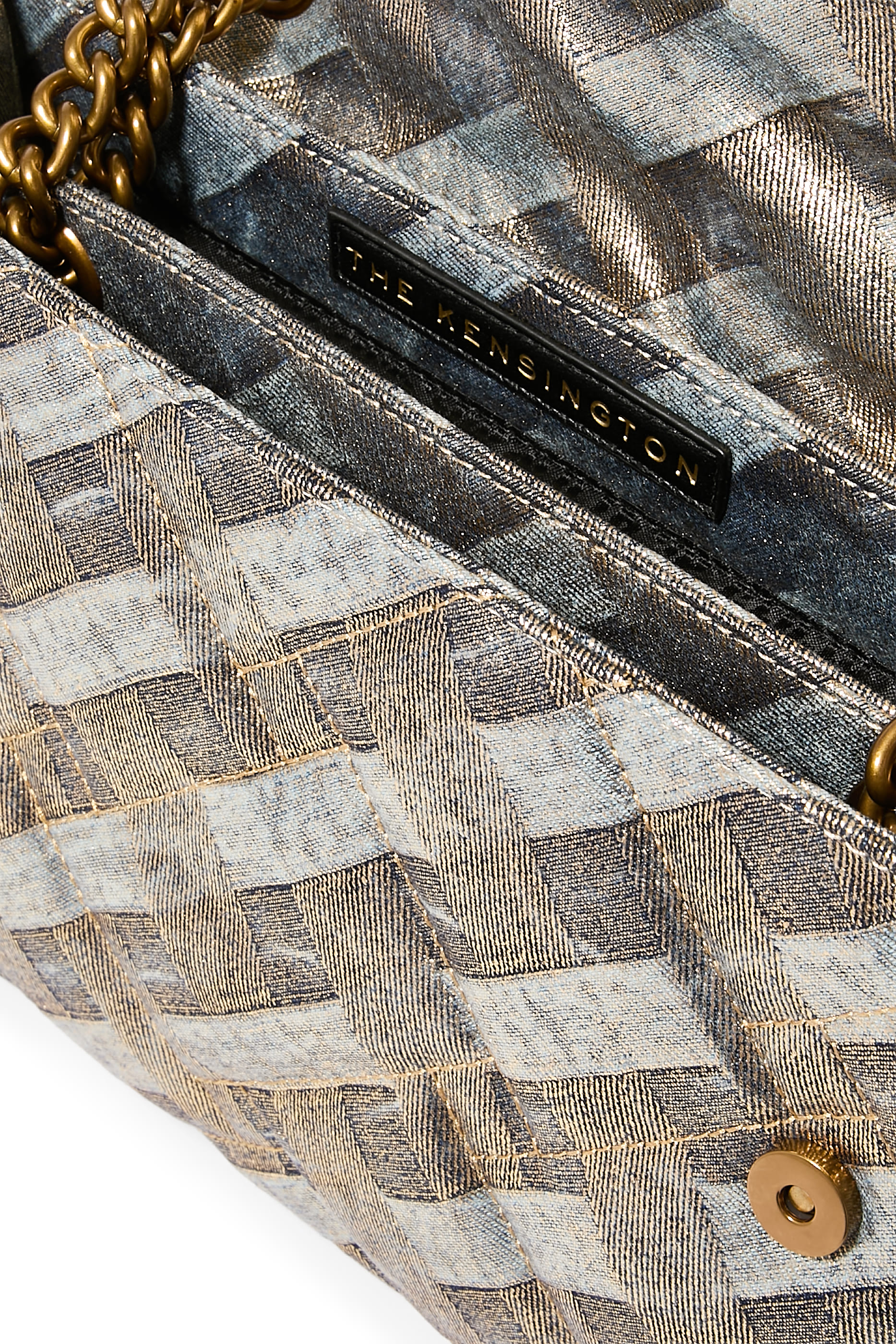 حقيبة كتف كينسينغتون كبيرة دنيم ناعم