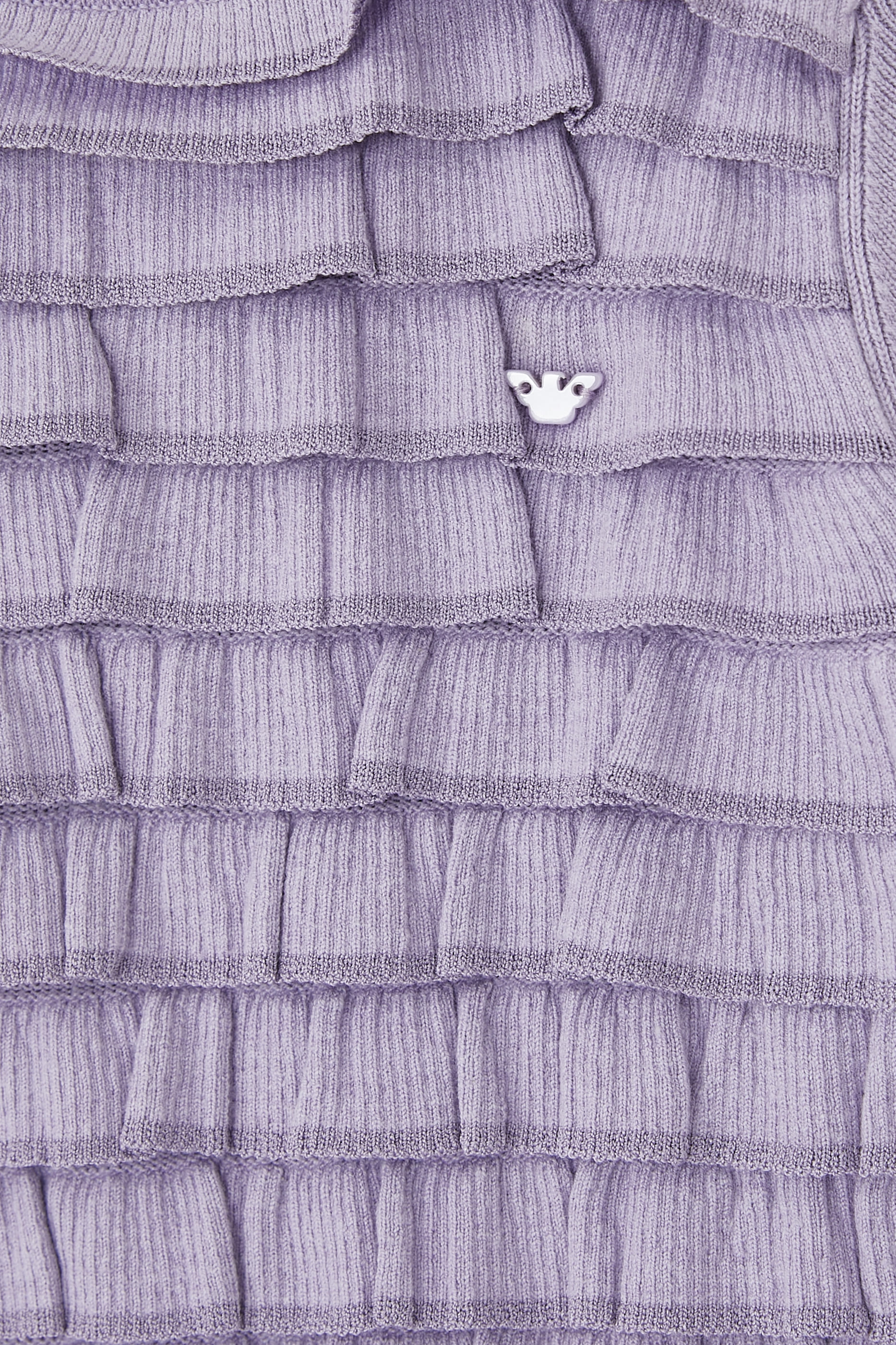 فستان نسيج بتفاصيل كشكش للرضع