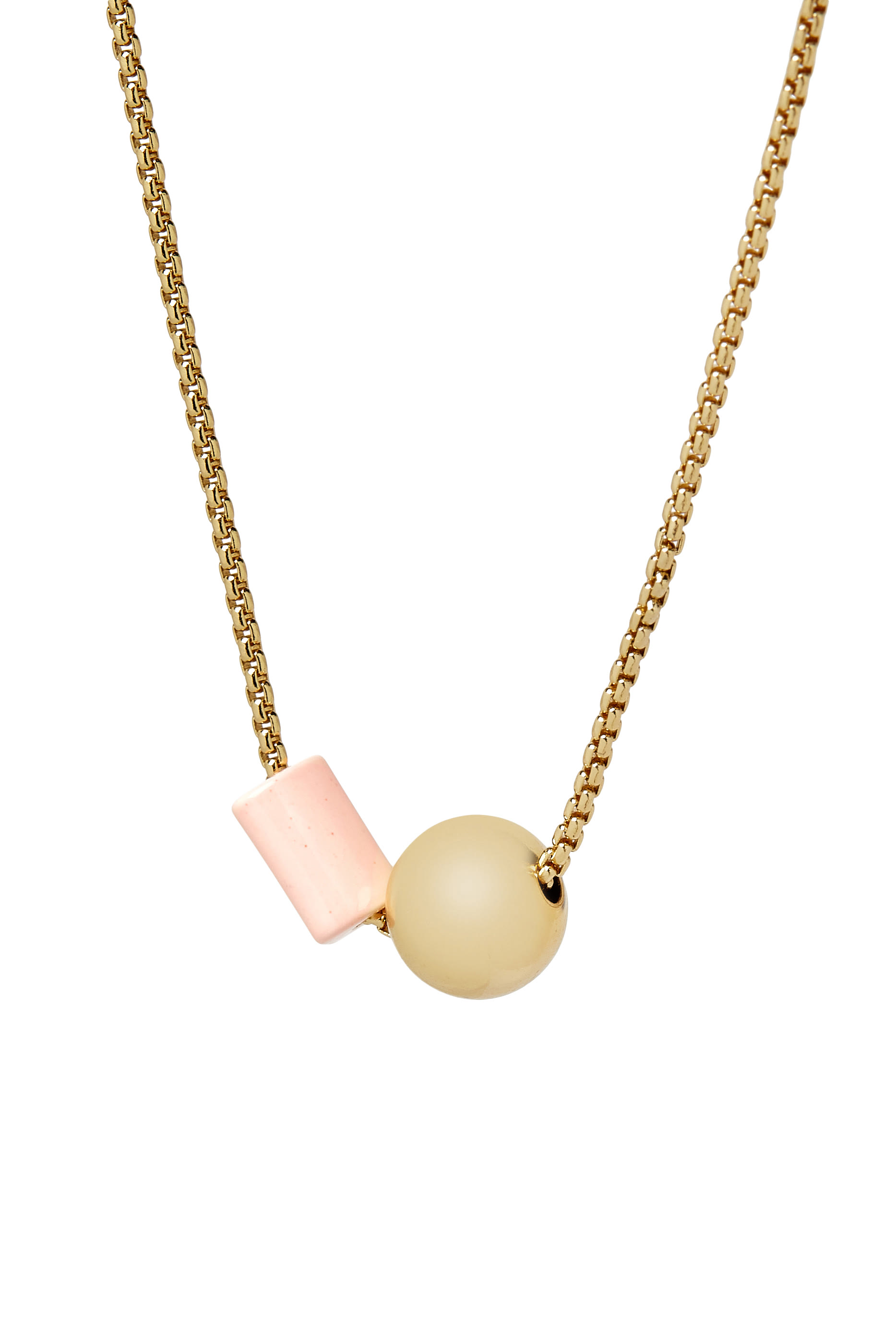 قلادة جيو بوب مزينة بمينا، معدن