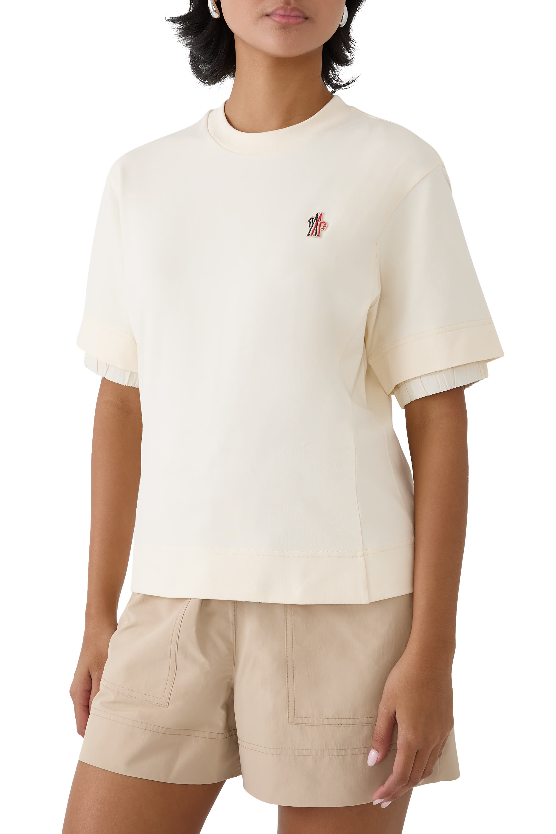 تيشيرت بشعار الماركة قطن