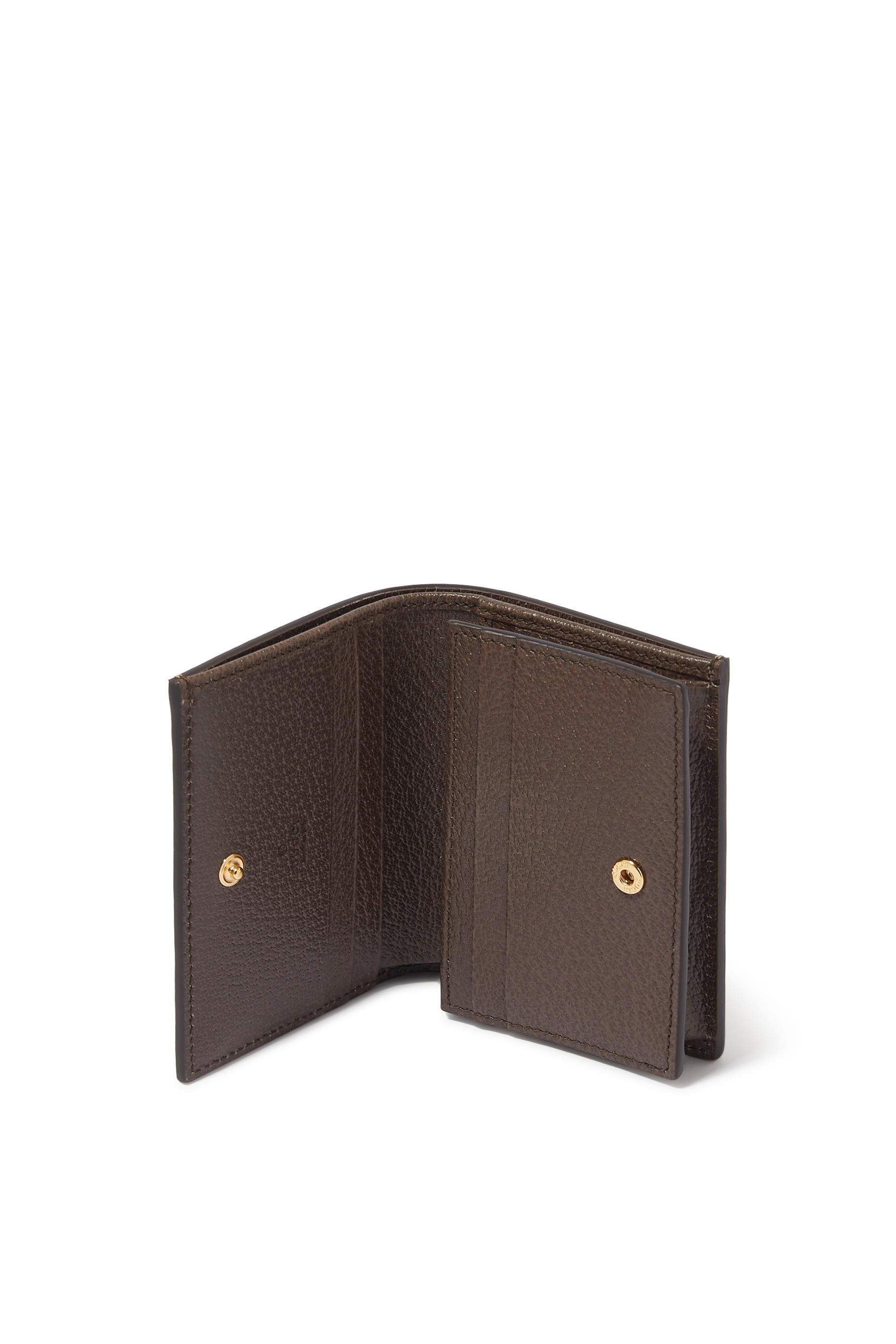 حافظة بطاقات بحلية بتصميم فرولة بحرف شعار الماركة مزدوج