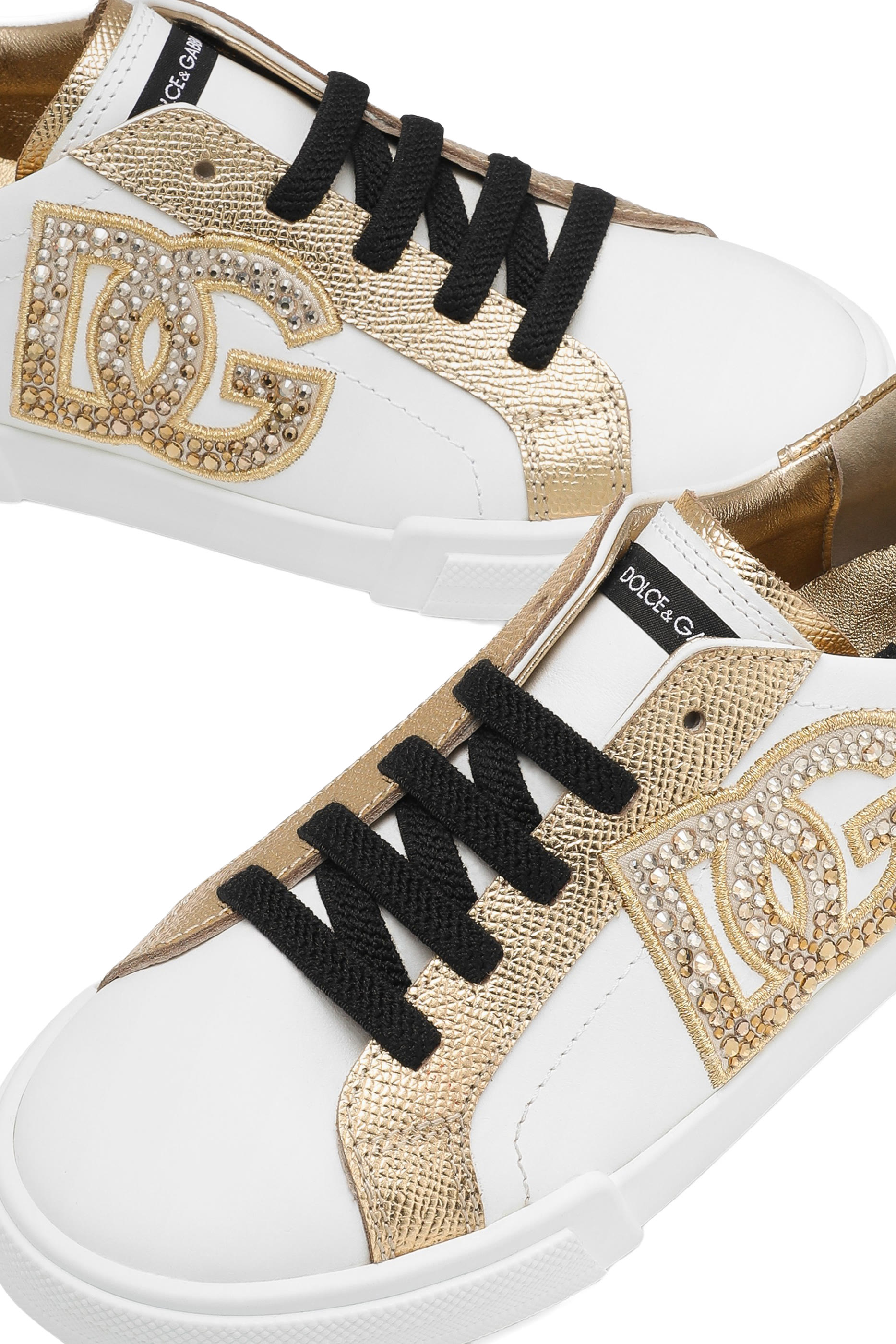 Kids Nappa Calfskin Logo Sneakers