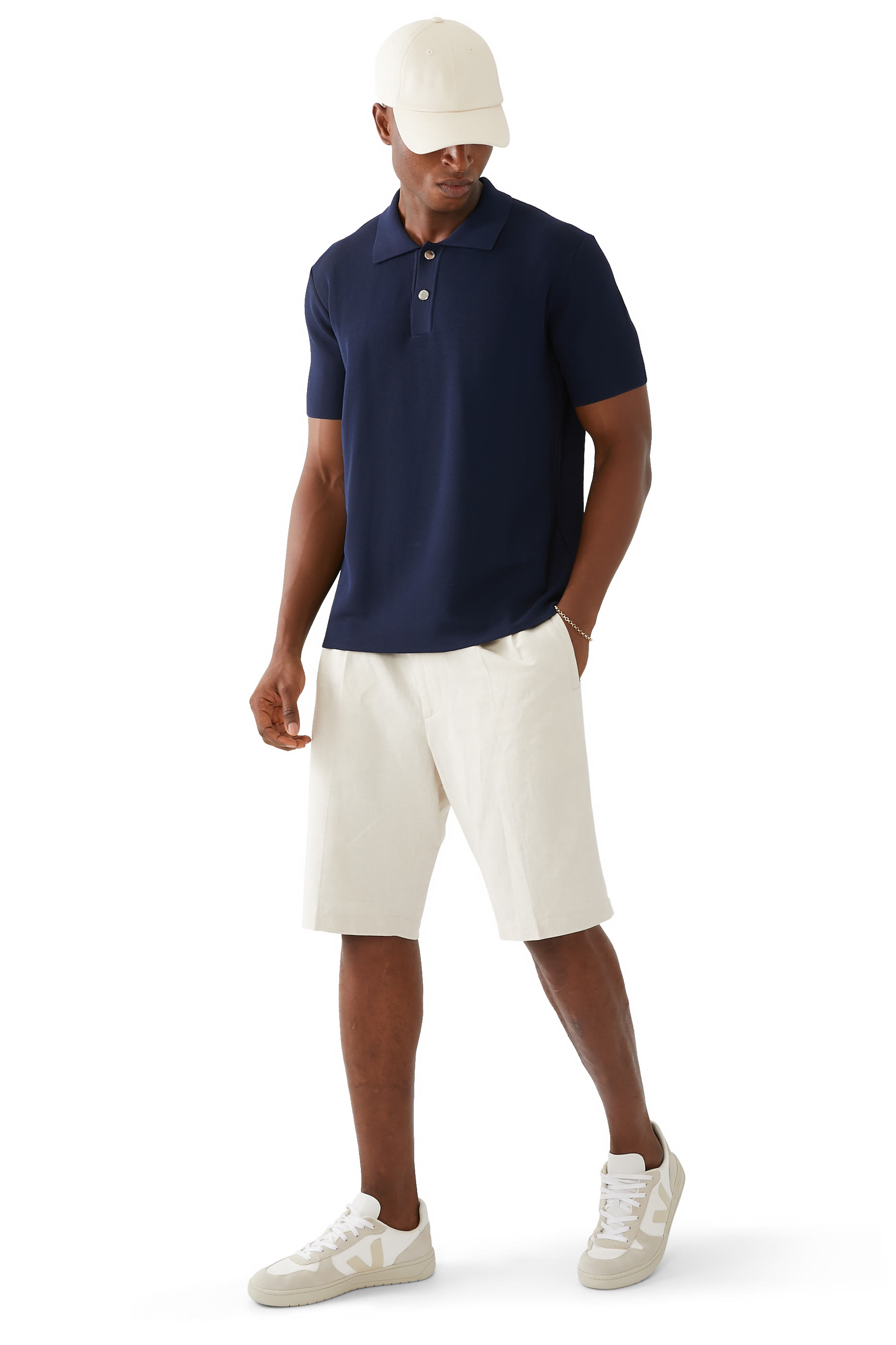 كاب بيسبول بشعار الماركة المطرز قطن-تويل