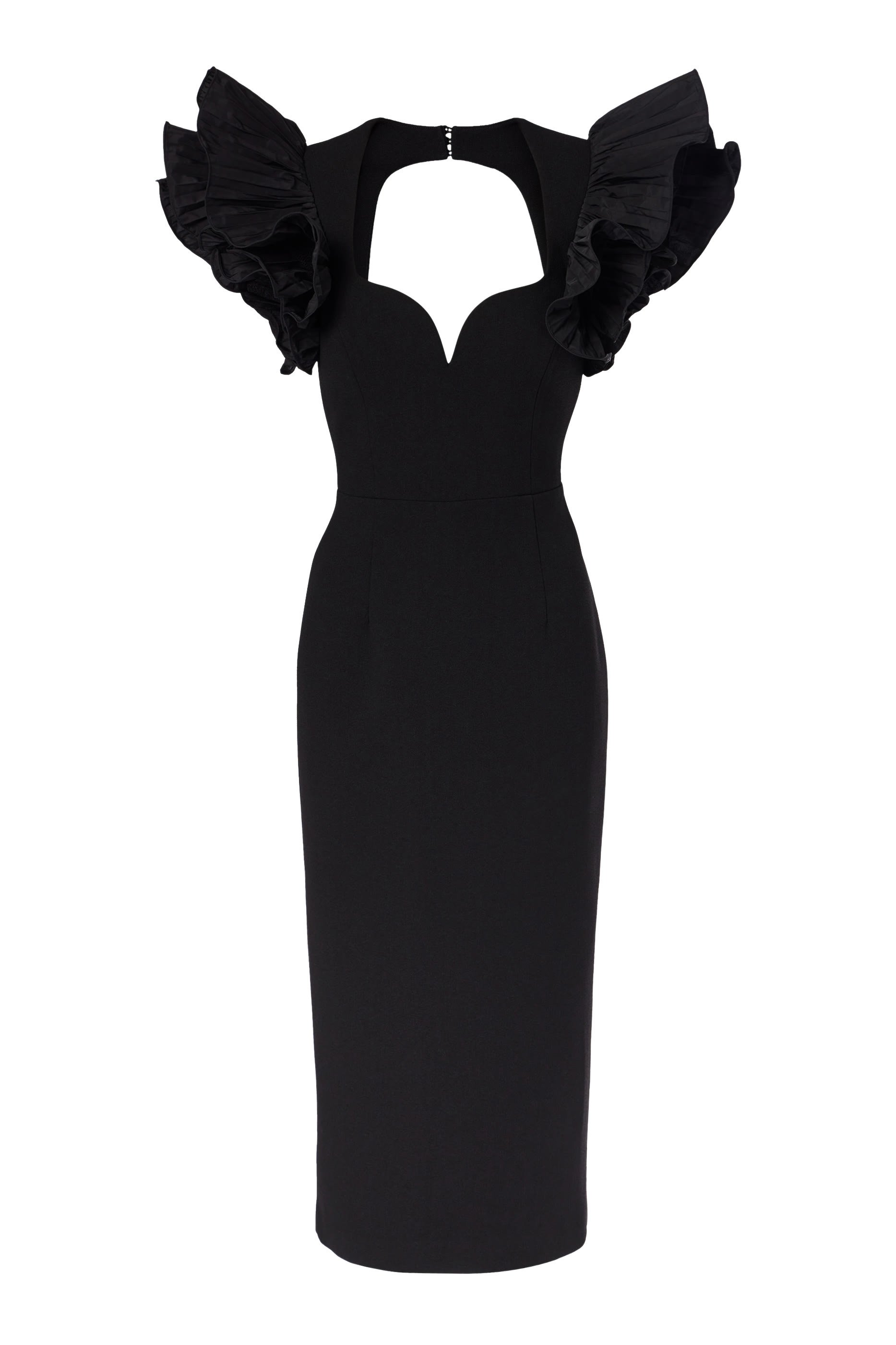 فستان إيلا متوسط الطول بأكمام منفوخة