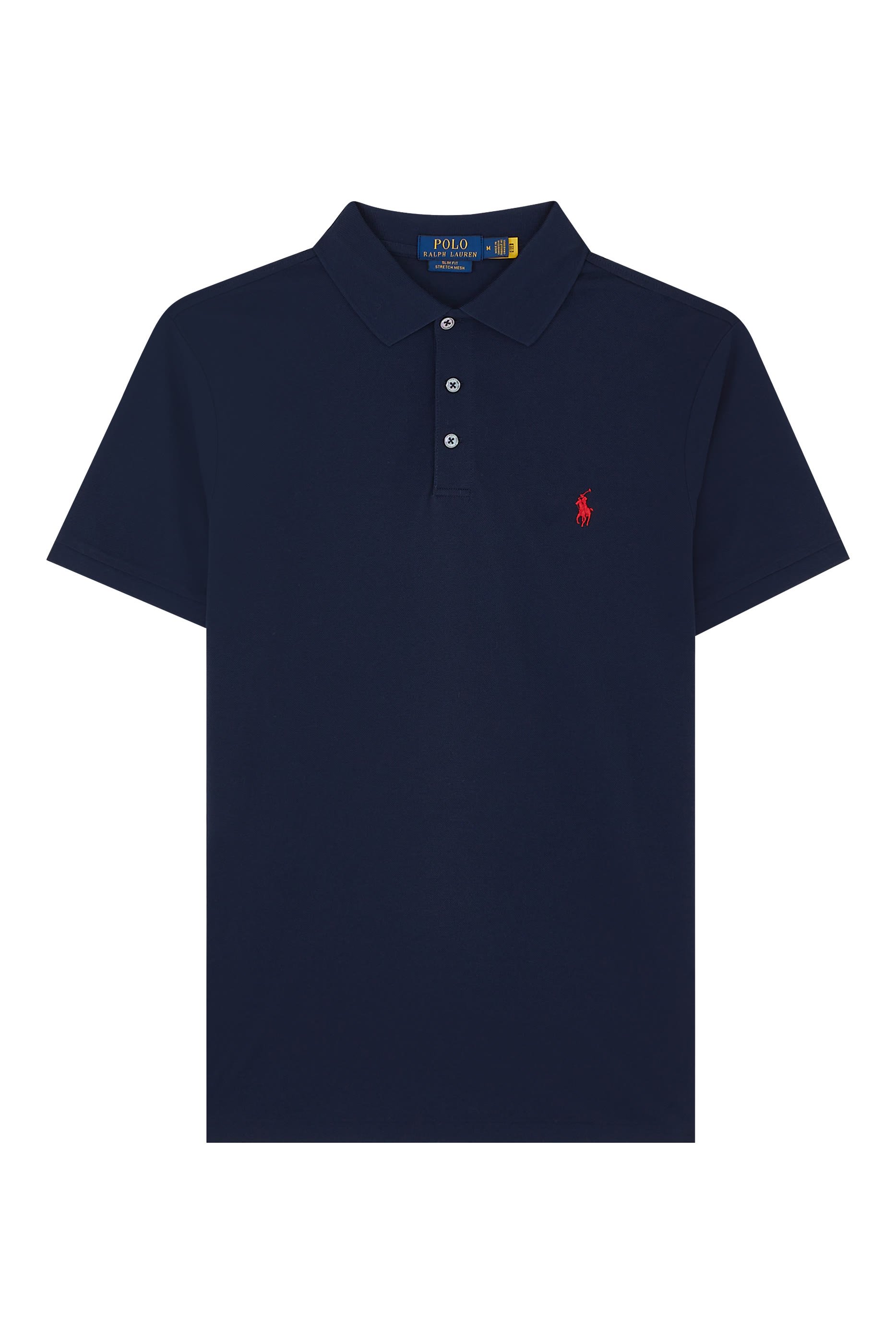 قميص بولو مطرز بشعار الماركة