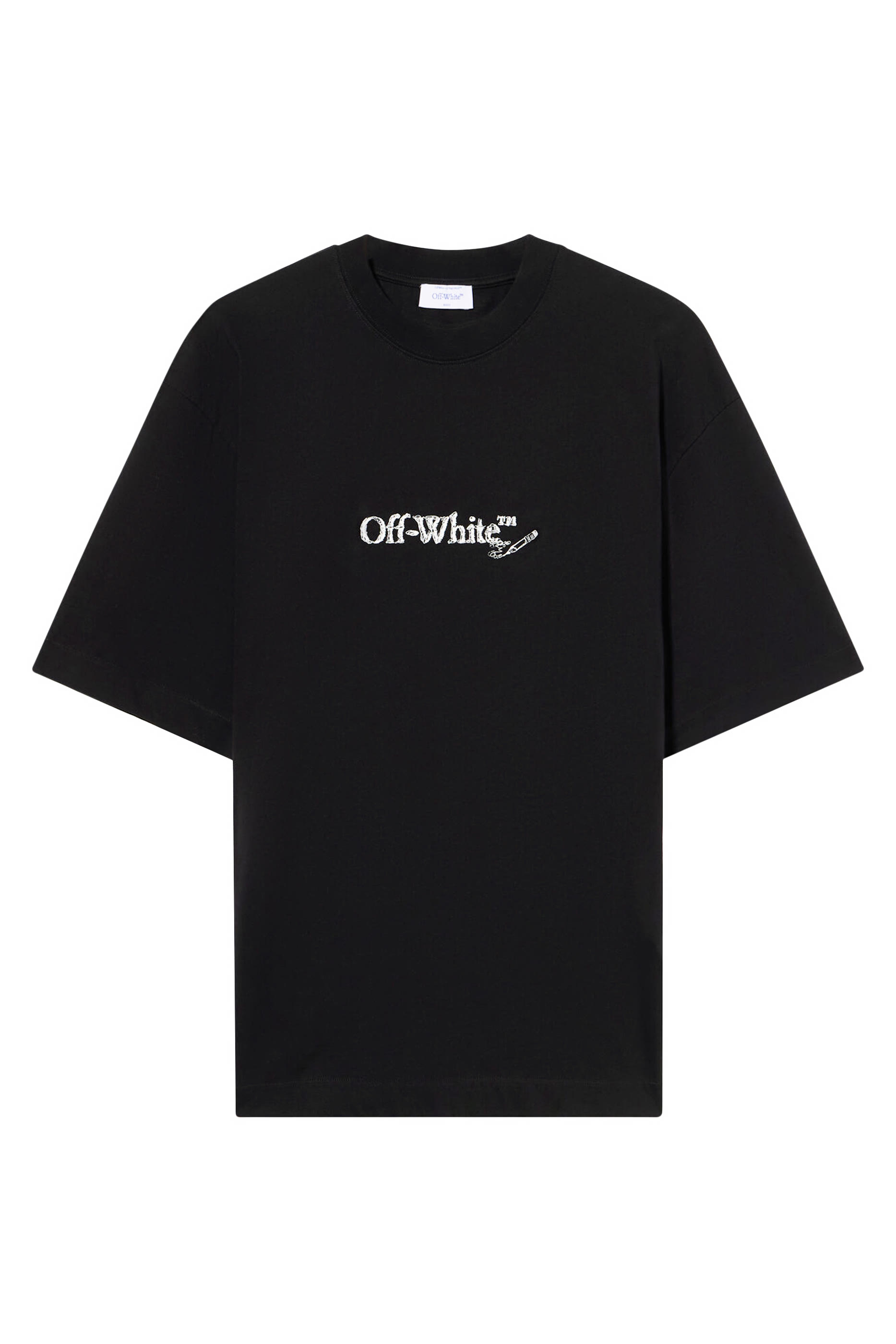 تيشيرت سكيت بنقشة أسهم وشعار الماركة بخط يدوي