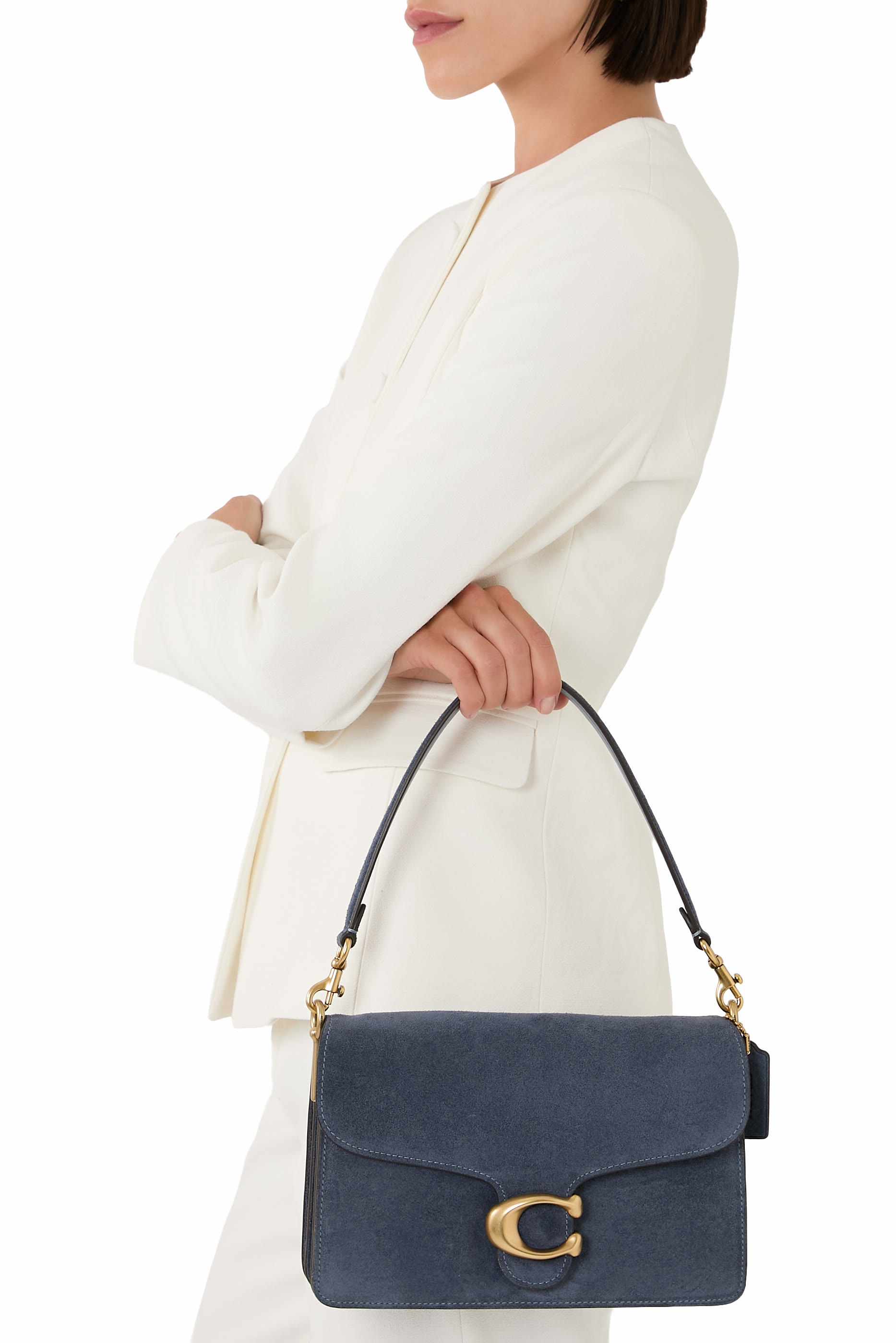 حقيبة كتف تابي بحمالة سلسلة