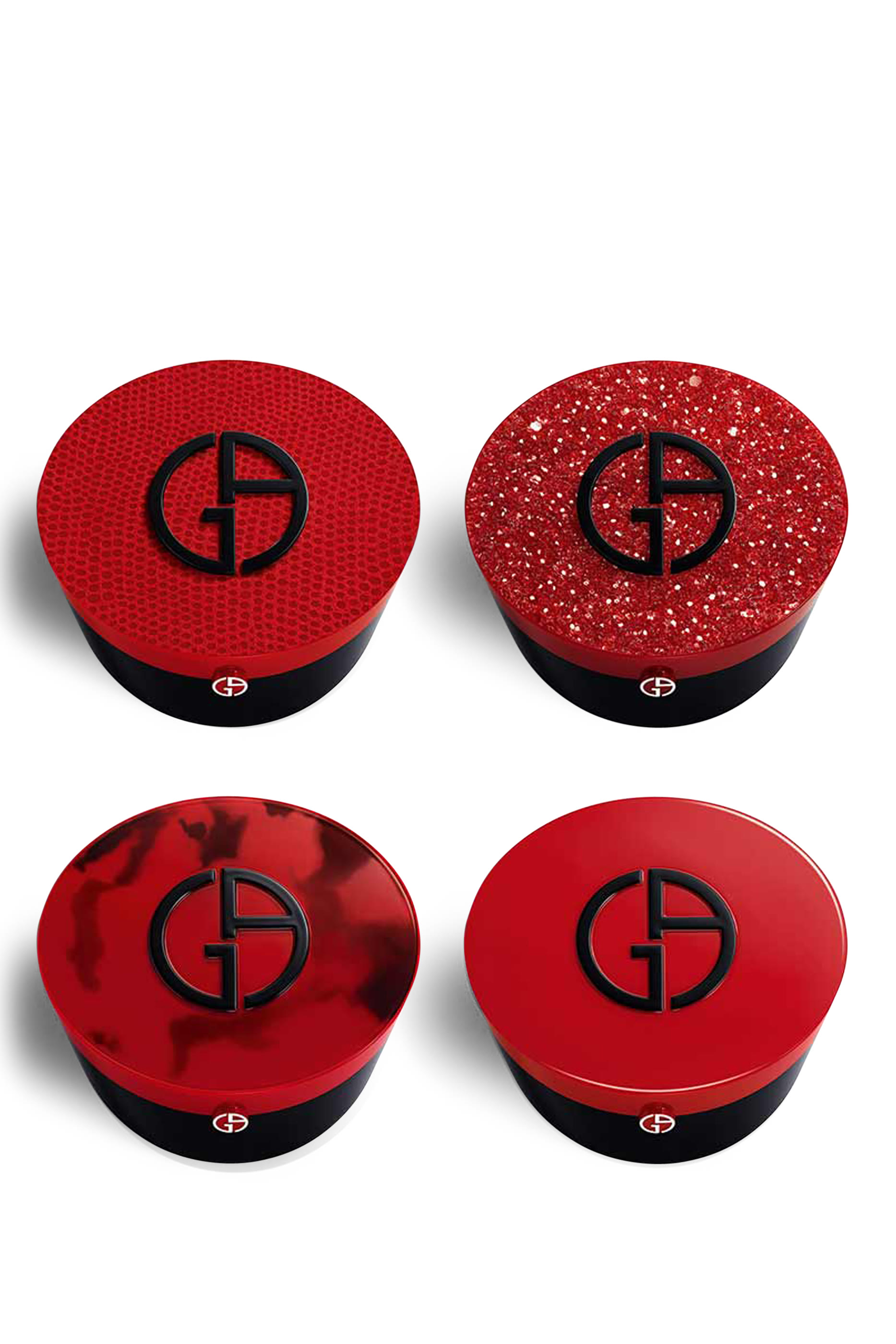 علبة كريم أساس بإسفنجة قابلة لإعادة الملء ماي ارماني تو جو أحمر لامع