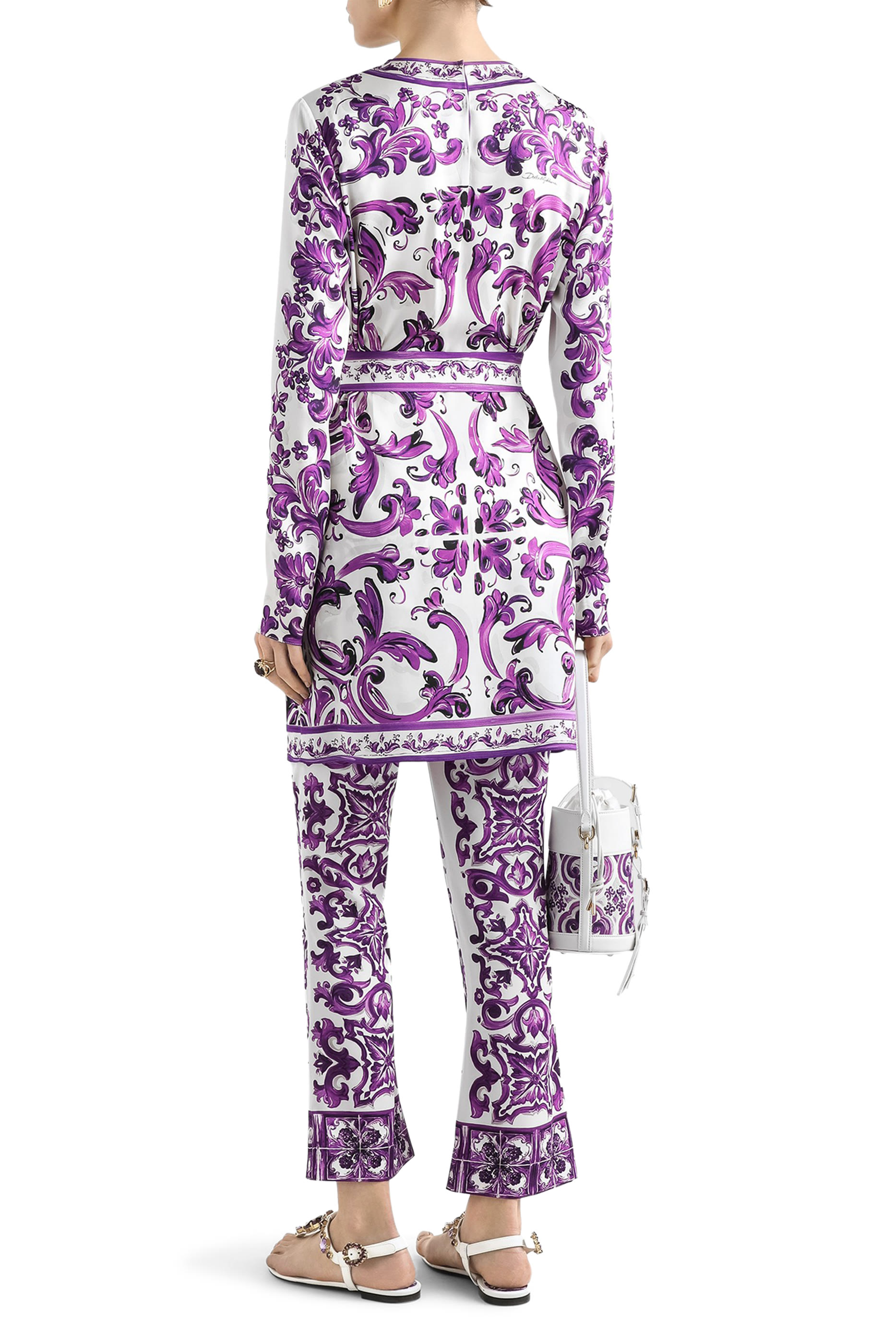 فستان بطبعة مايولكا شارموز