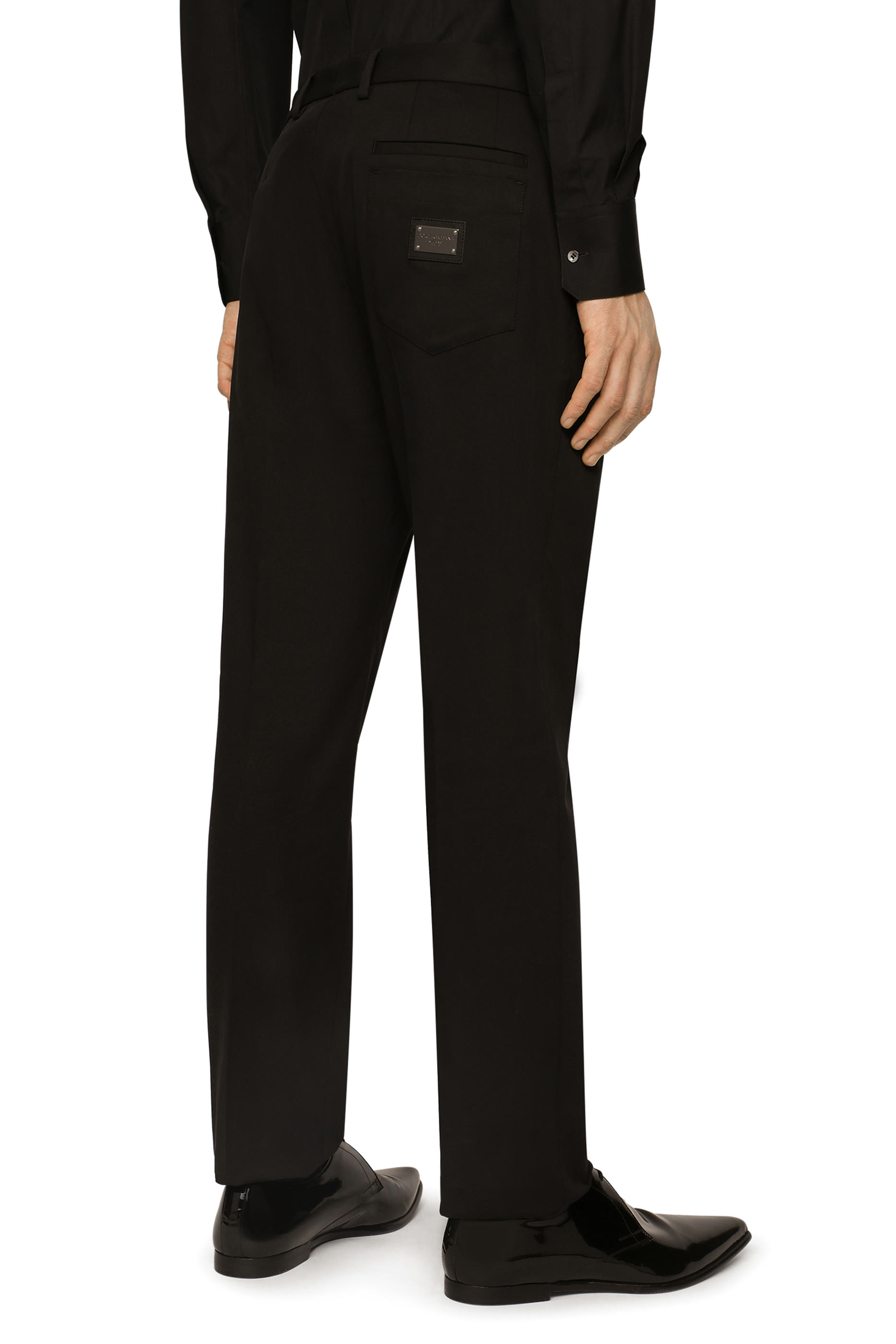 بنطال قطن مطاطي بشعار الماركة