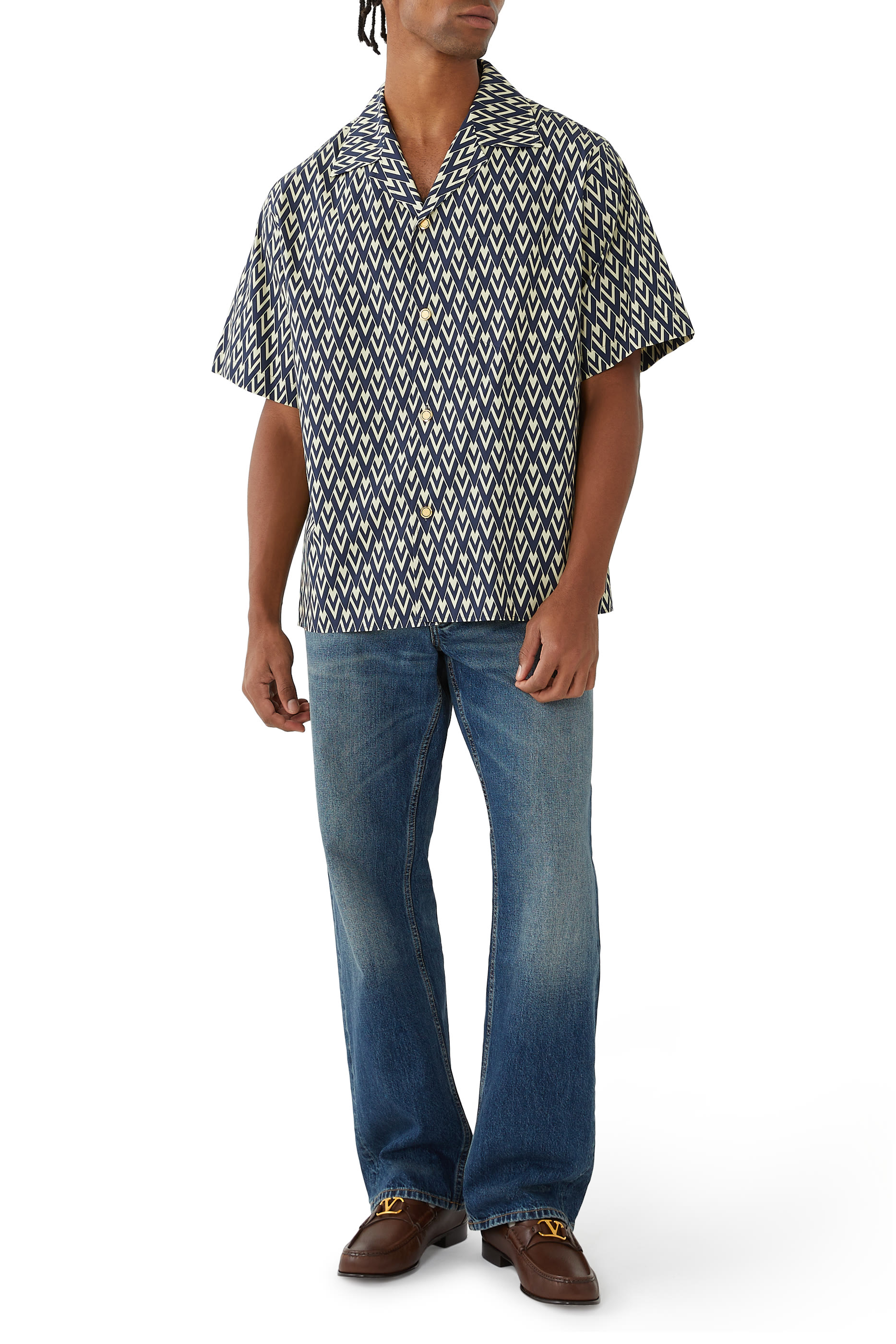 قميص بطبعات توت لا في