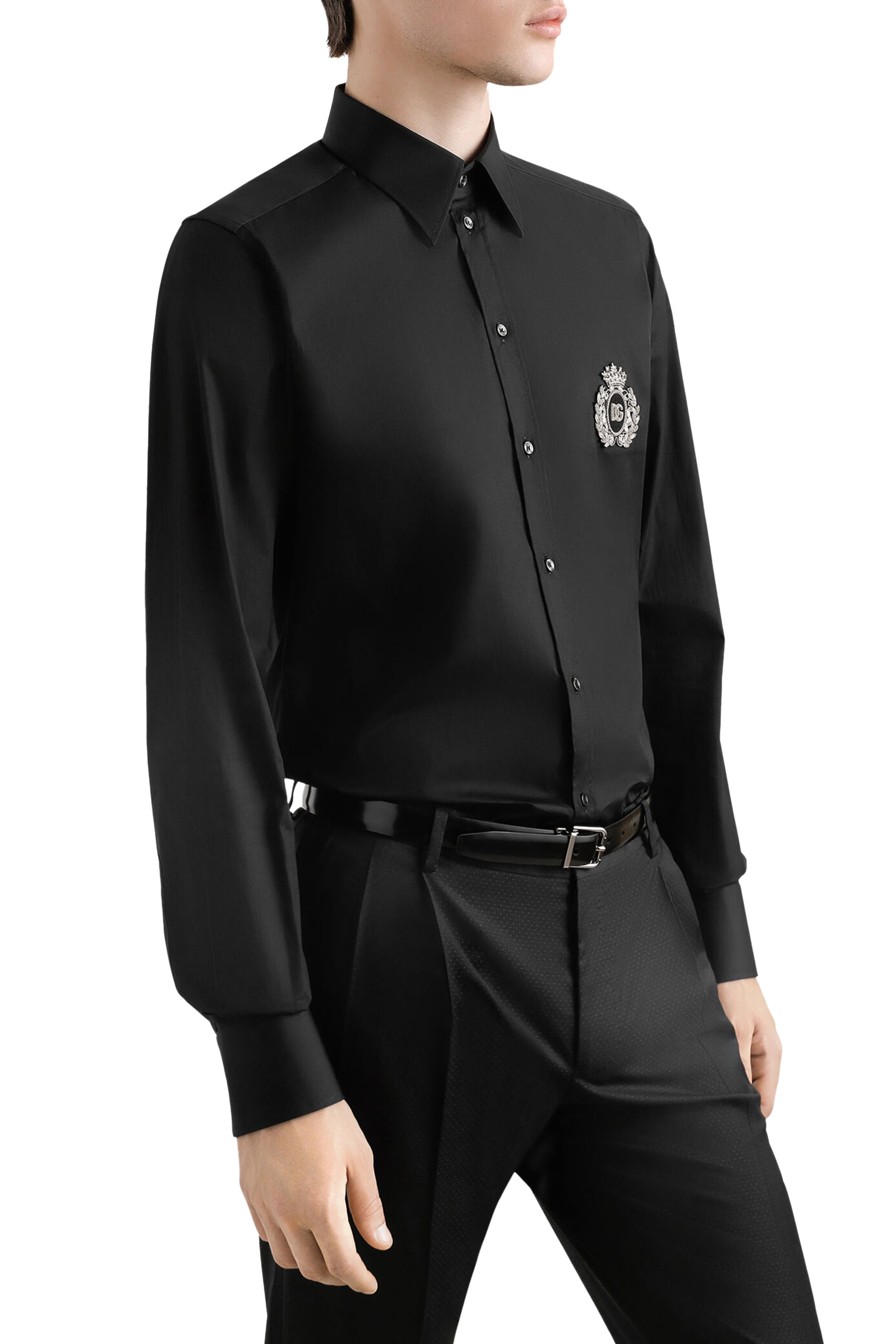 قميص بشعار الماركة قطن