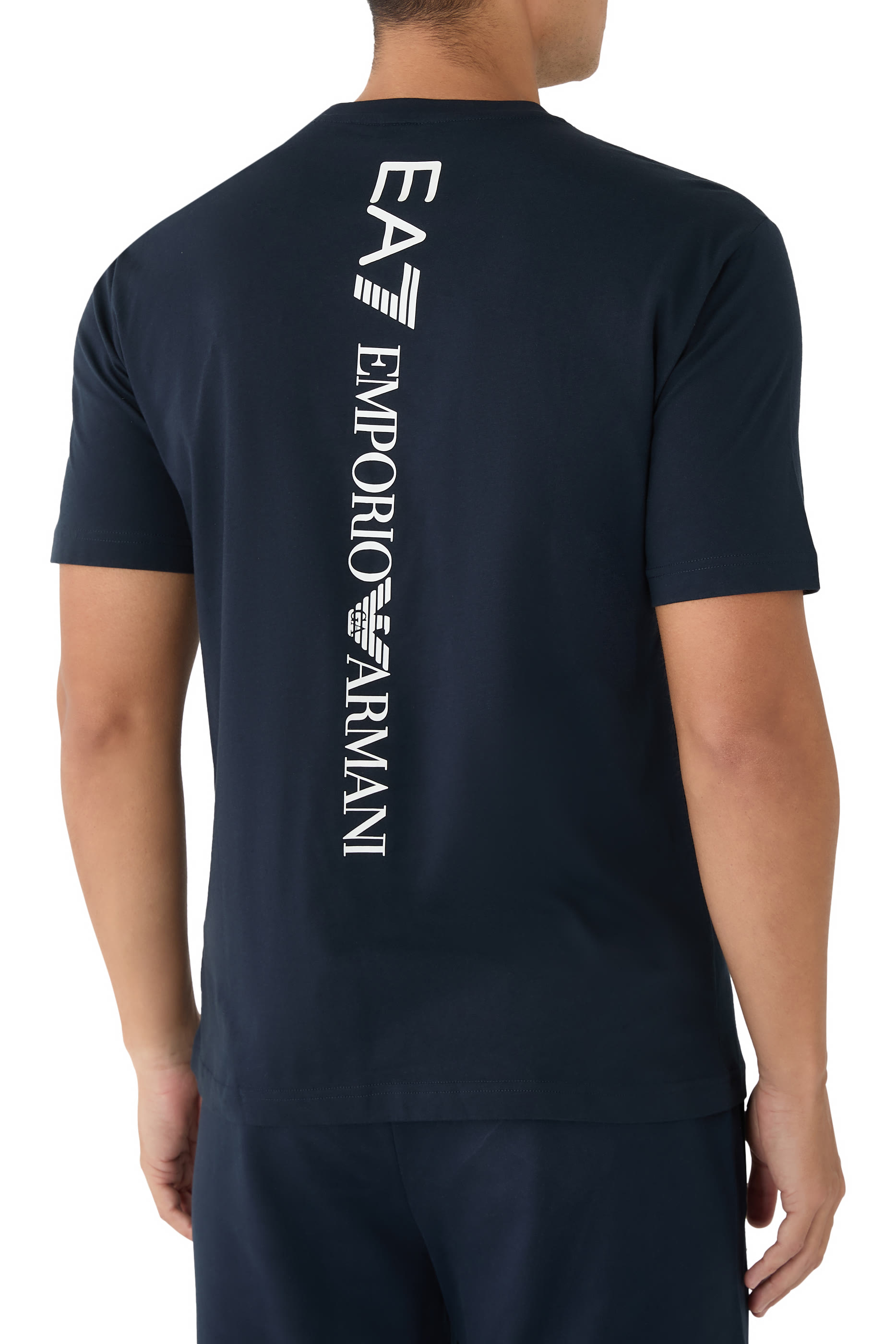 تيشيرت مزين بشعار الماركة قطن-جيرسيه